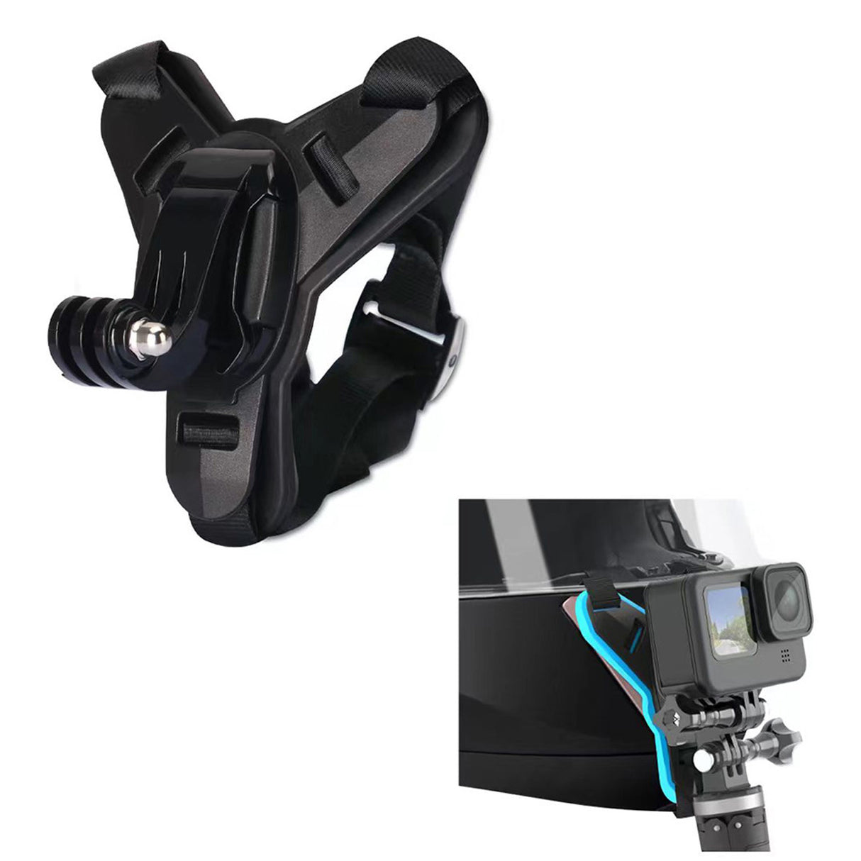 Chin Strap Mount verstellbare Kinnriemen-Halterung für GoPro & DJI Osmo Actionkameras