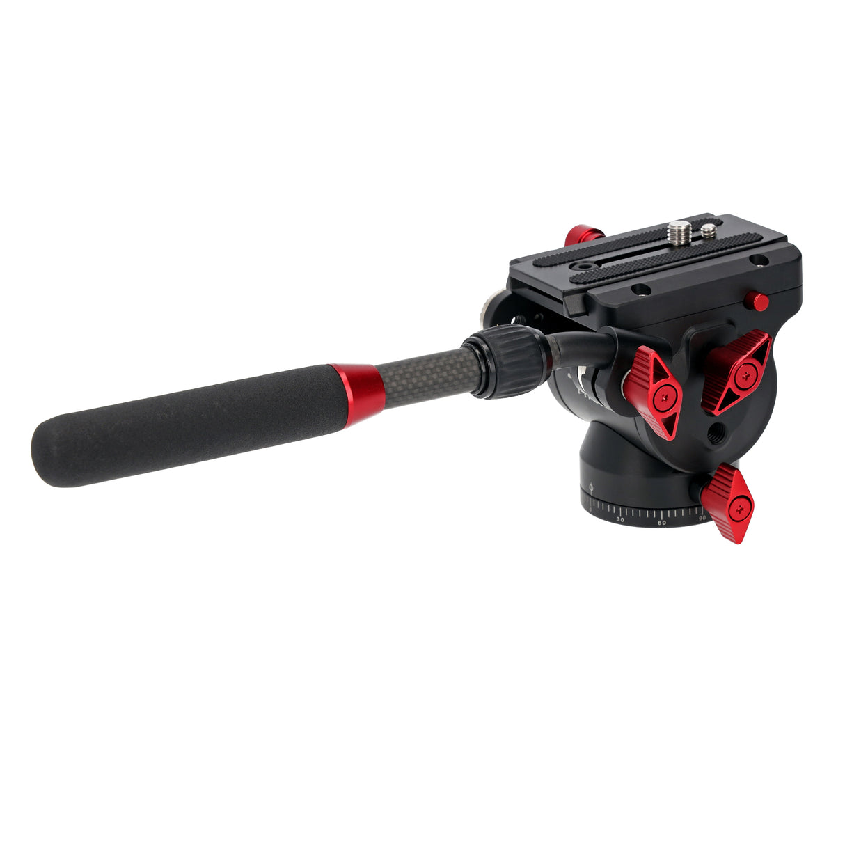 JUSINO Profi Alu Fluid-Videoneiger variabler Führungshebel bis 10kg Tragkraft PH-60 II