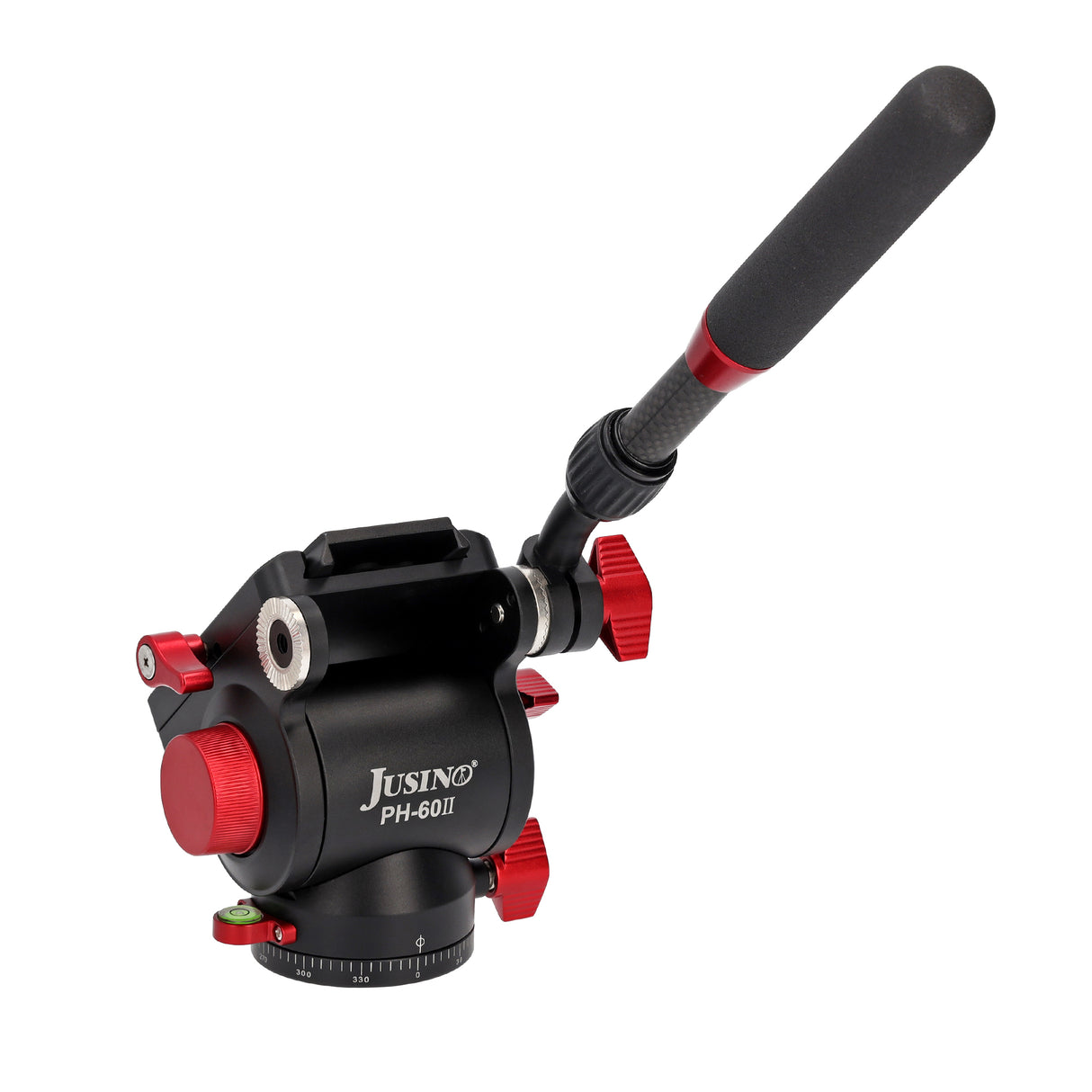 JUSINO Profi Alu Fluid-Videoneiger variabler Führungshebel bis 10kg Tragkraft PH-60 II