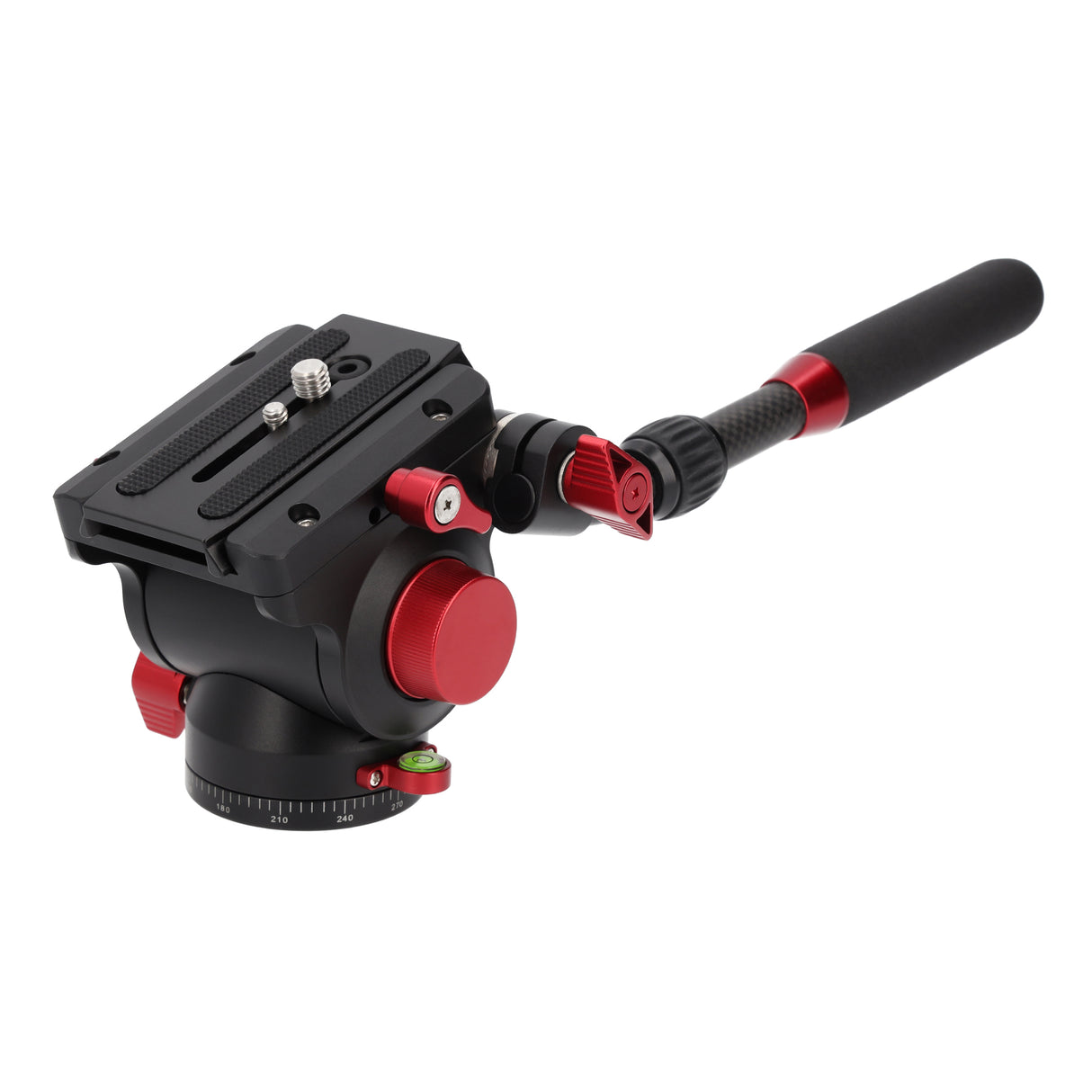 JUSINO Profi Alu Fluid-Videoneiger variabler Führungshebel bis 10kg Tragkraft PH-60 II