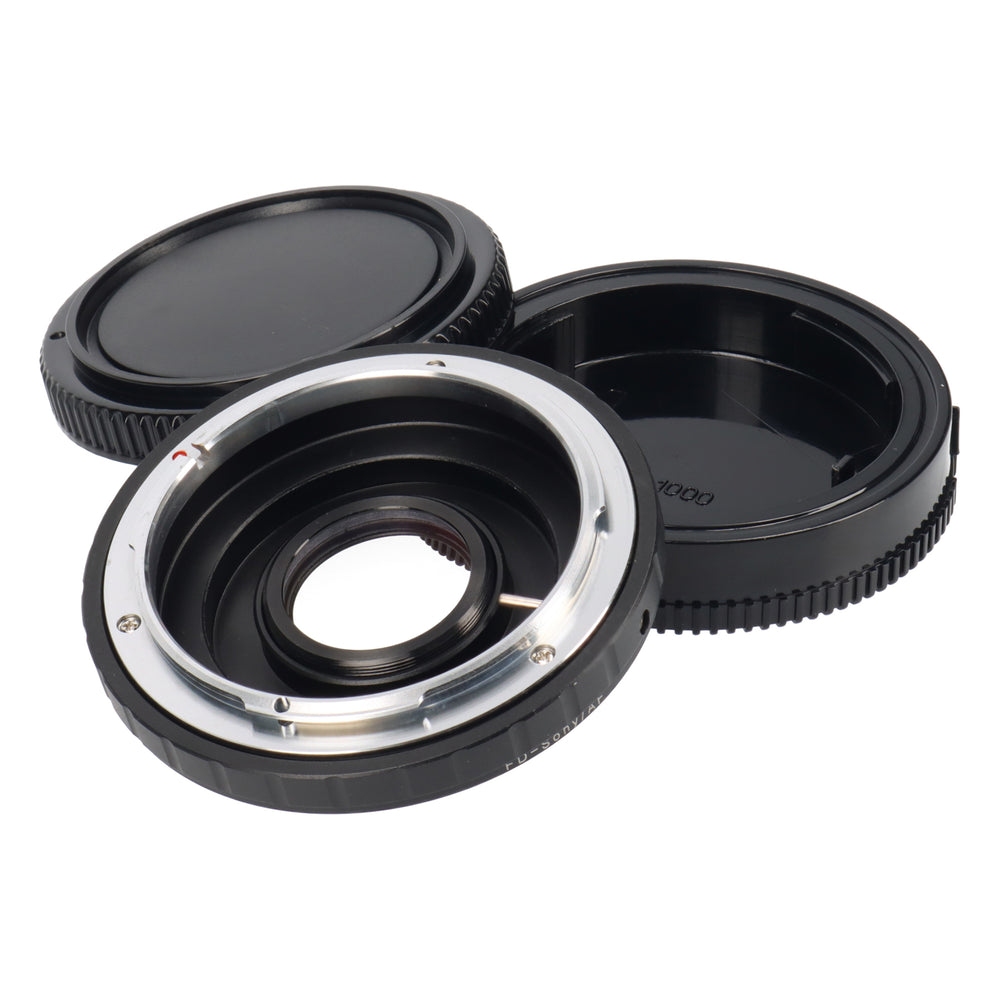 Objektivadapter Canon FD-Objektive an Sony A-Mount Adapter + Korrektur Linse