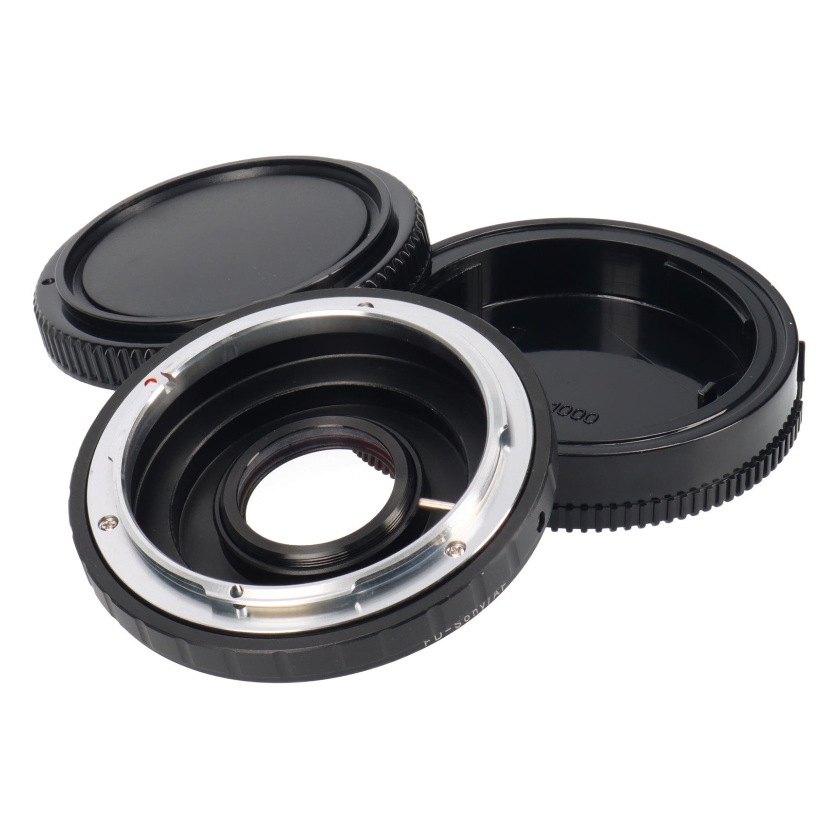 Objektivadapter Canon FD-Objektive an Sony A-Mount Adapter + Korrektur Linse
