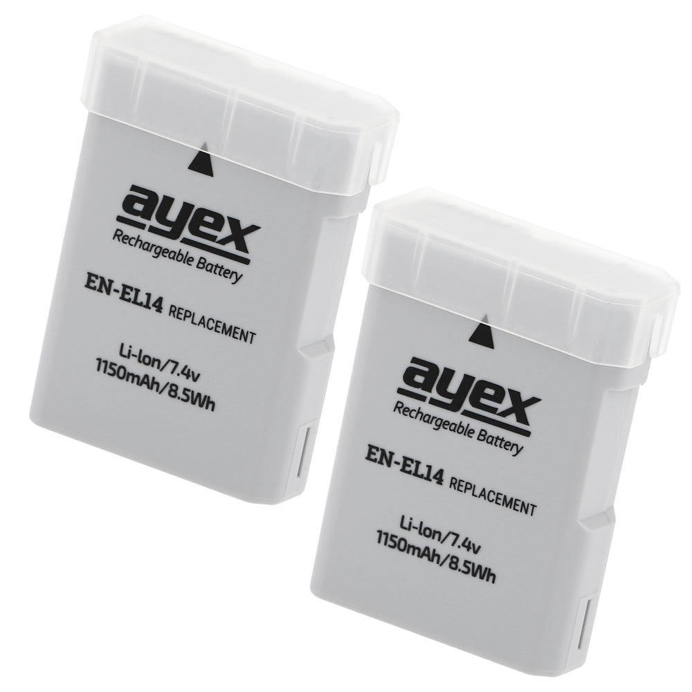 EN-EL14 Akku 2 Stück für zB Nikon Coolpix P7700 P7100 P7000 D3100 D3200 D5100