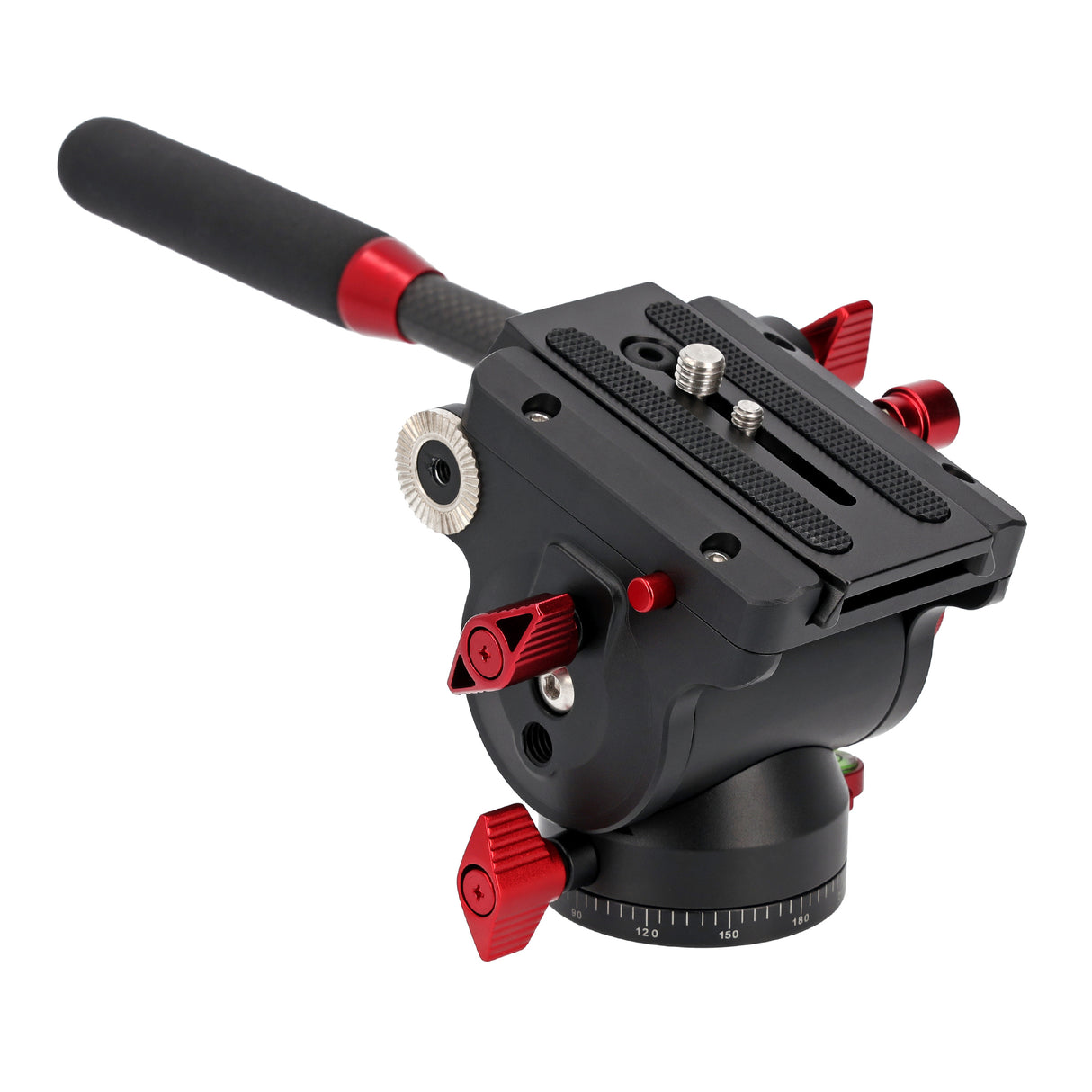 JUSINO Profi Alu Fluid-Videoneiger variabler Führungshebel bis 10kg Tragkraft PH-60 II