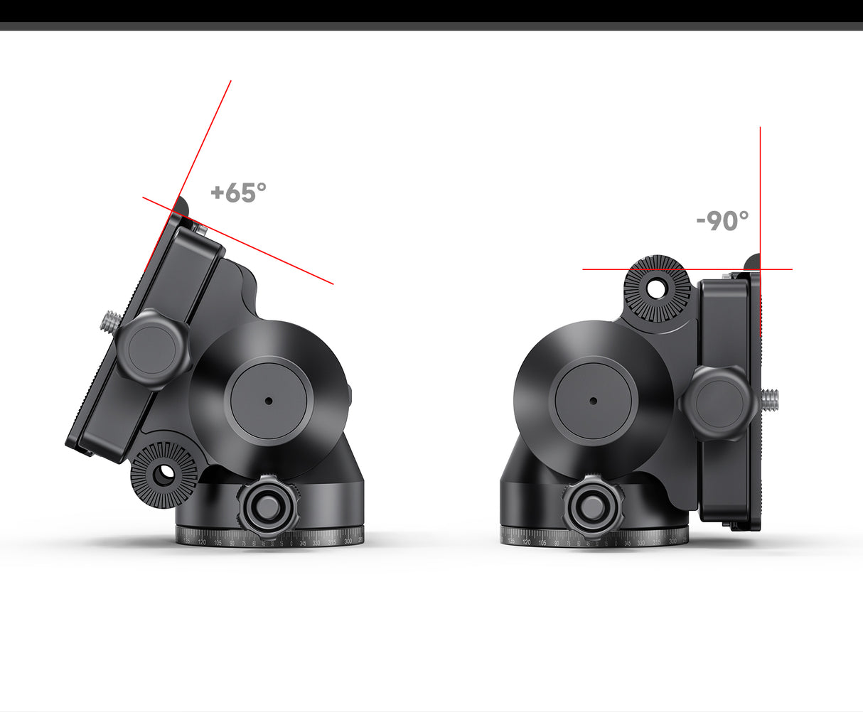 JUSINO Profi Aluminium Fluid-Videoneiger bis 3kg Tragkraft PH-40