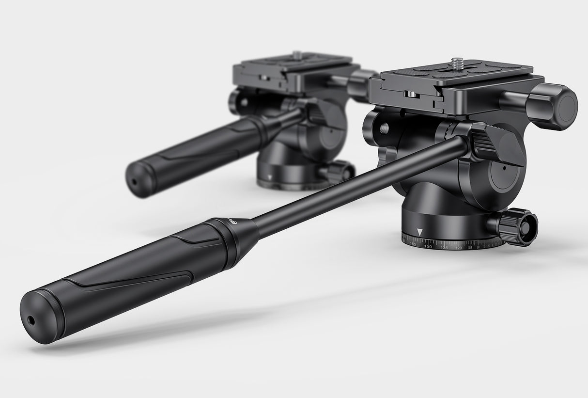 JUSINO Profi Aluminium Fluid-Videoneiger bis 3kg Tragkraft PH-40