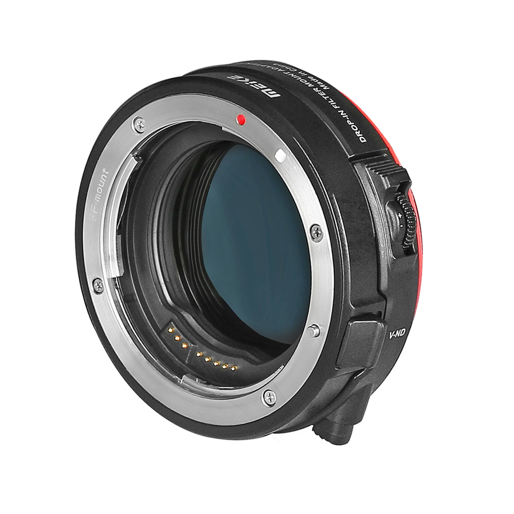 MK-EFTR-C Aufsteckfilter-Adapter Mount Adapter EF auf EOSR, Inkl. Drop-In-Variable Neutraldichtefilter und Clear Filter, AF-Unterstützung und Blendensteuerung