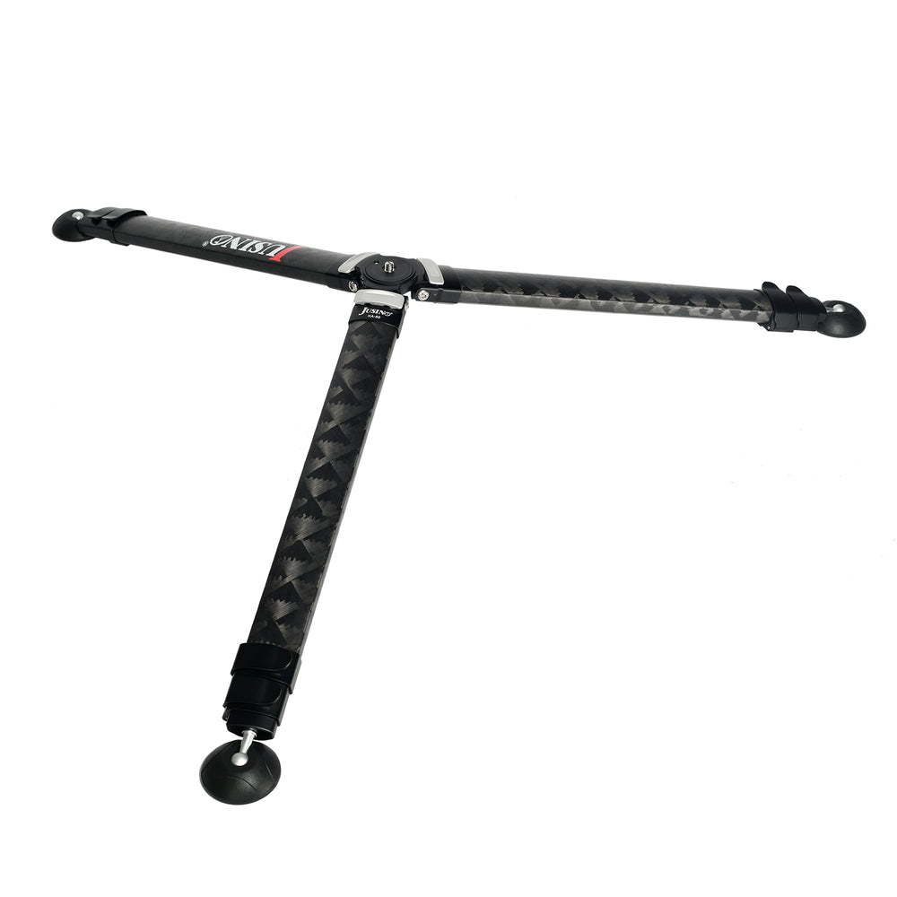 JUSINO Karbon Profi-Videostativ Tripod bis 130cm 18kg belastbar Transporttasche KA-50