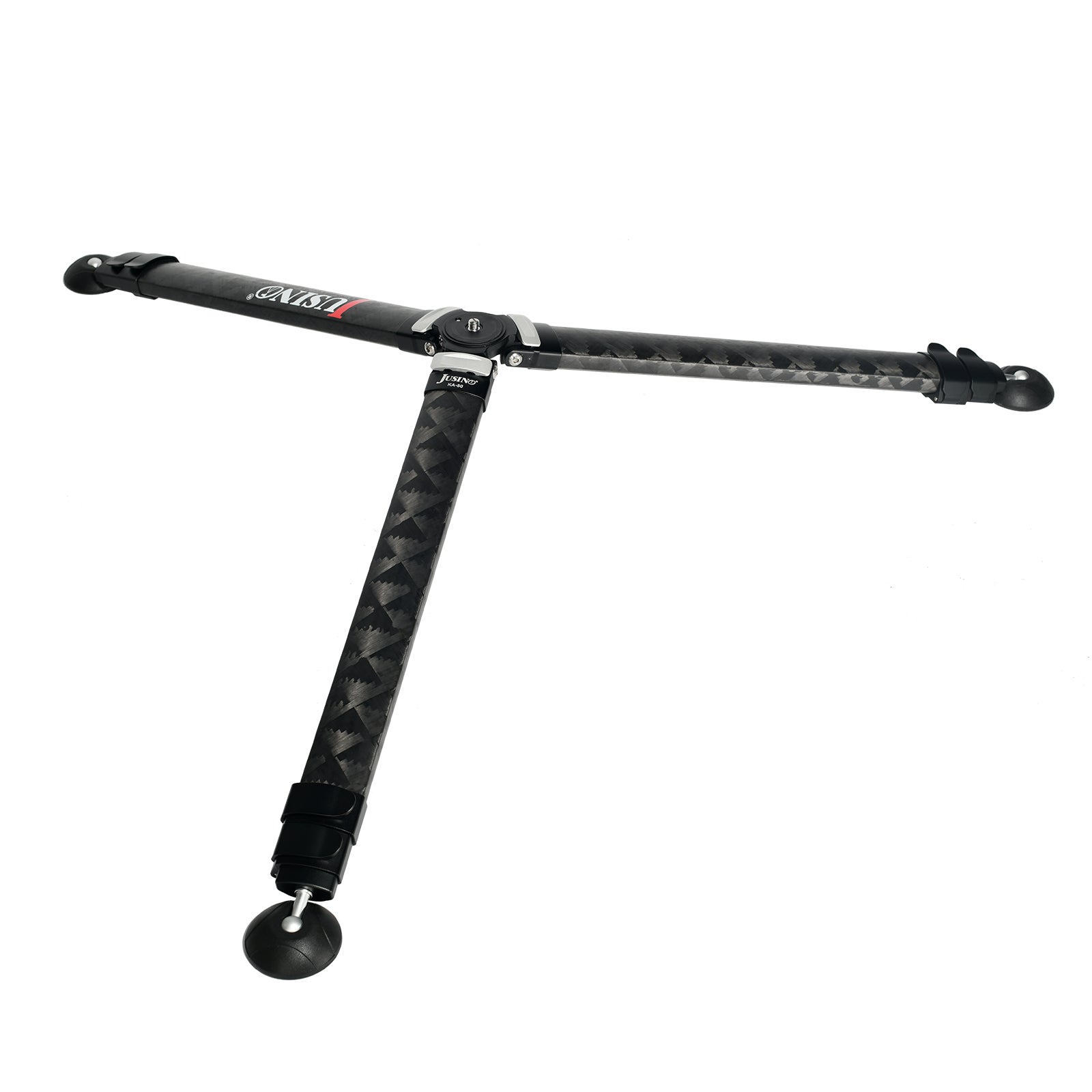 JUSINO Karbon Profi-Videostativ Tripod bis 130cm 18kg belastbar Transporttasche KA-50