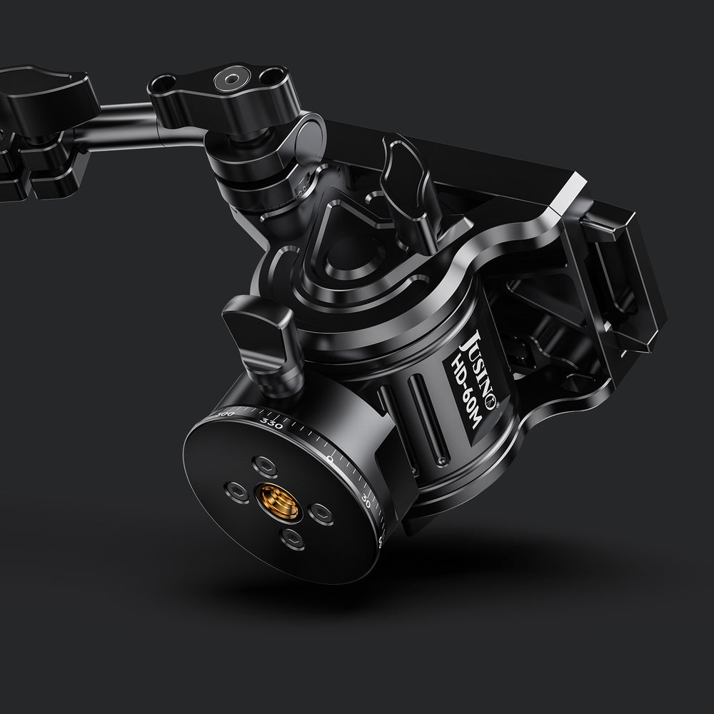 JUSINO Hydraulik Präzisions-Videoneiger 15kg Tragkraft HD-60M