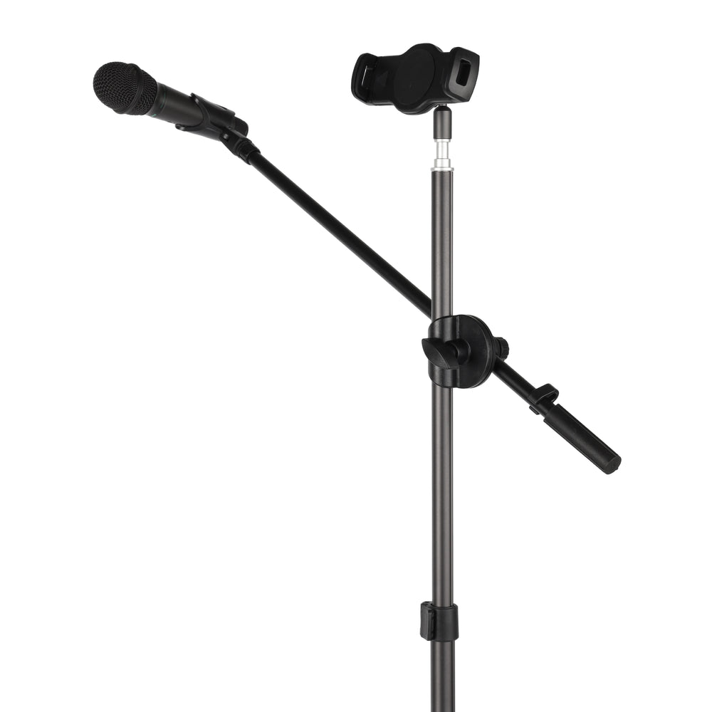ayex flexibles Mikrofonstativ mit Halter Tablet Smartphonehalterung 1/4 Zoll Spigot Adapter