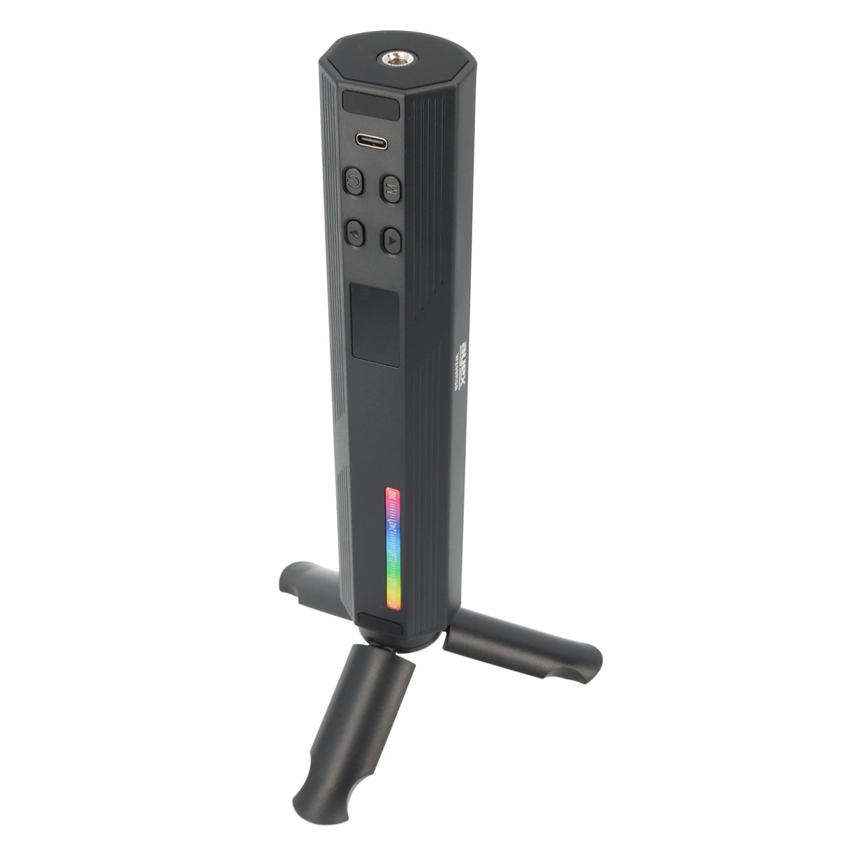 RGB LED Videolichtstab rundförmig mit 184 universellen Lichtperlen 3000mAh Akku ladbar über USB-C