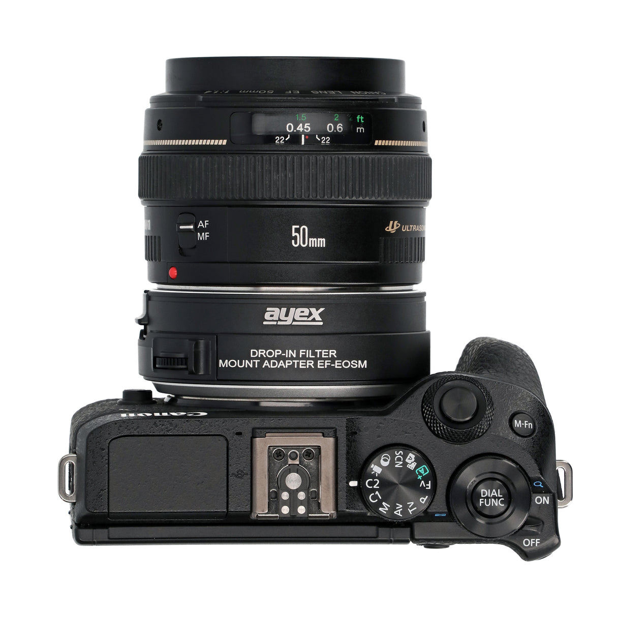 Objektivadapter EF-EOS M Drop In für Canon EF/EF-S Objektive an Canon EOS M Kameras