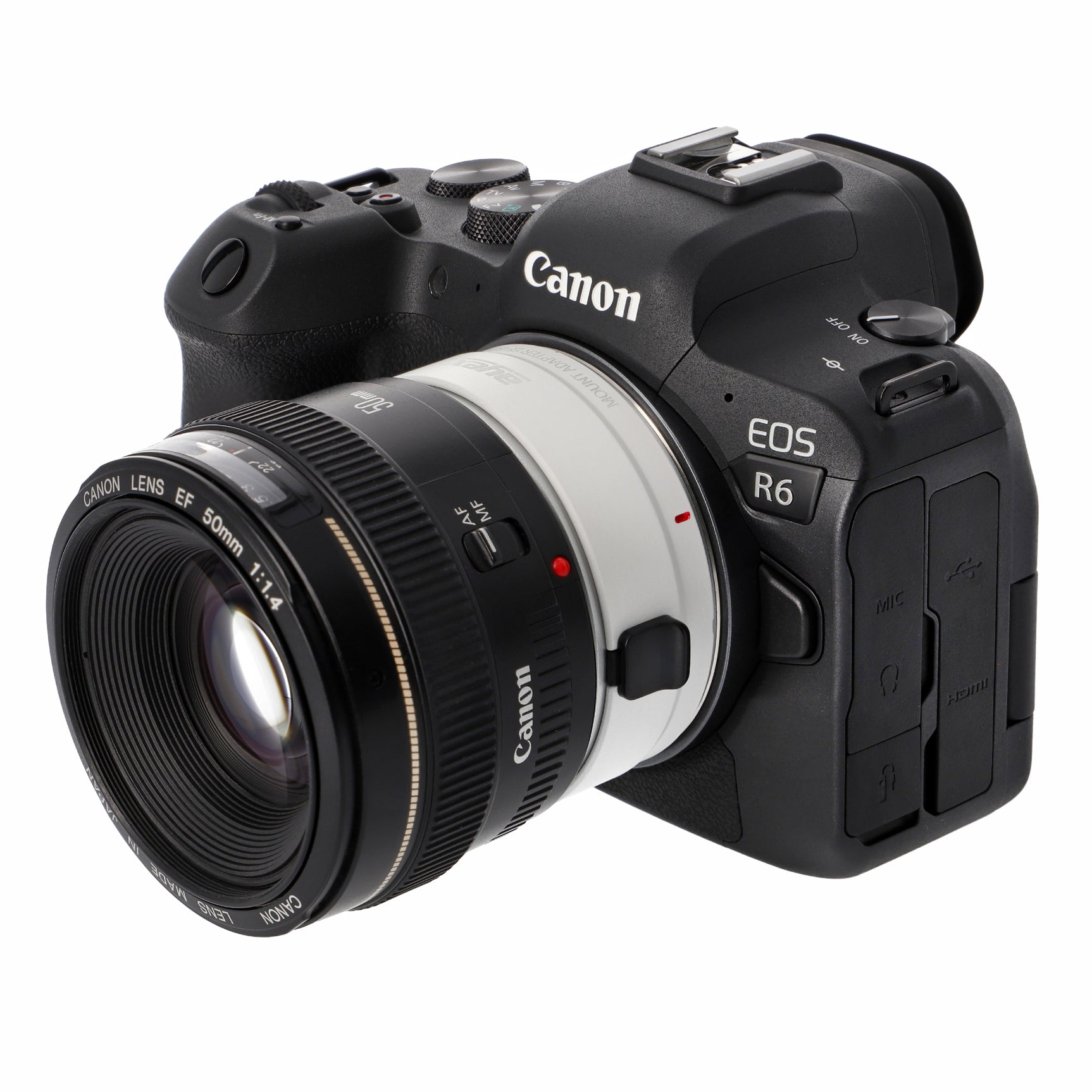 Objektivadapter AF Autofokus Canon Perfekt für EF- und EF-S-Objektive EF-EOSR Weiß