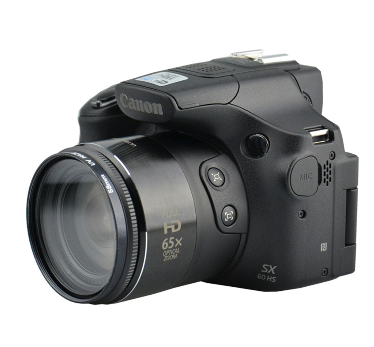 Objektivadapter 58mm Zubehör an Canon PowerShot SX70/60/50/520HS Kameras