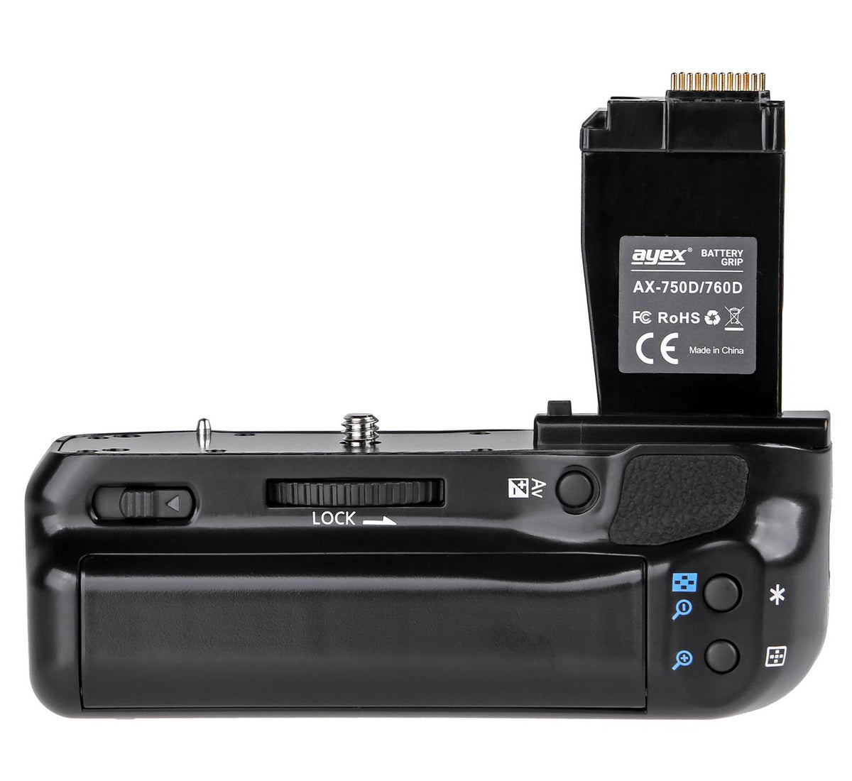 Batteriegriff für Canon EOS 760D 750D IX8 T6S T6I Ersatz für BG-E18 Optimal für Hochformat