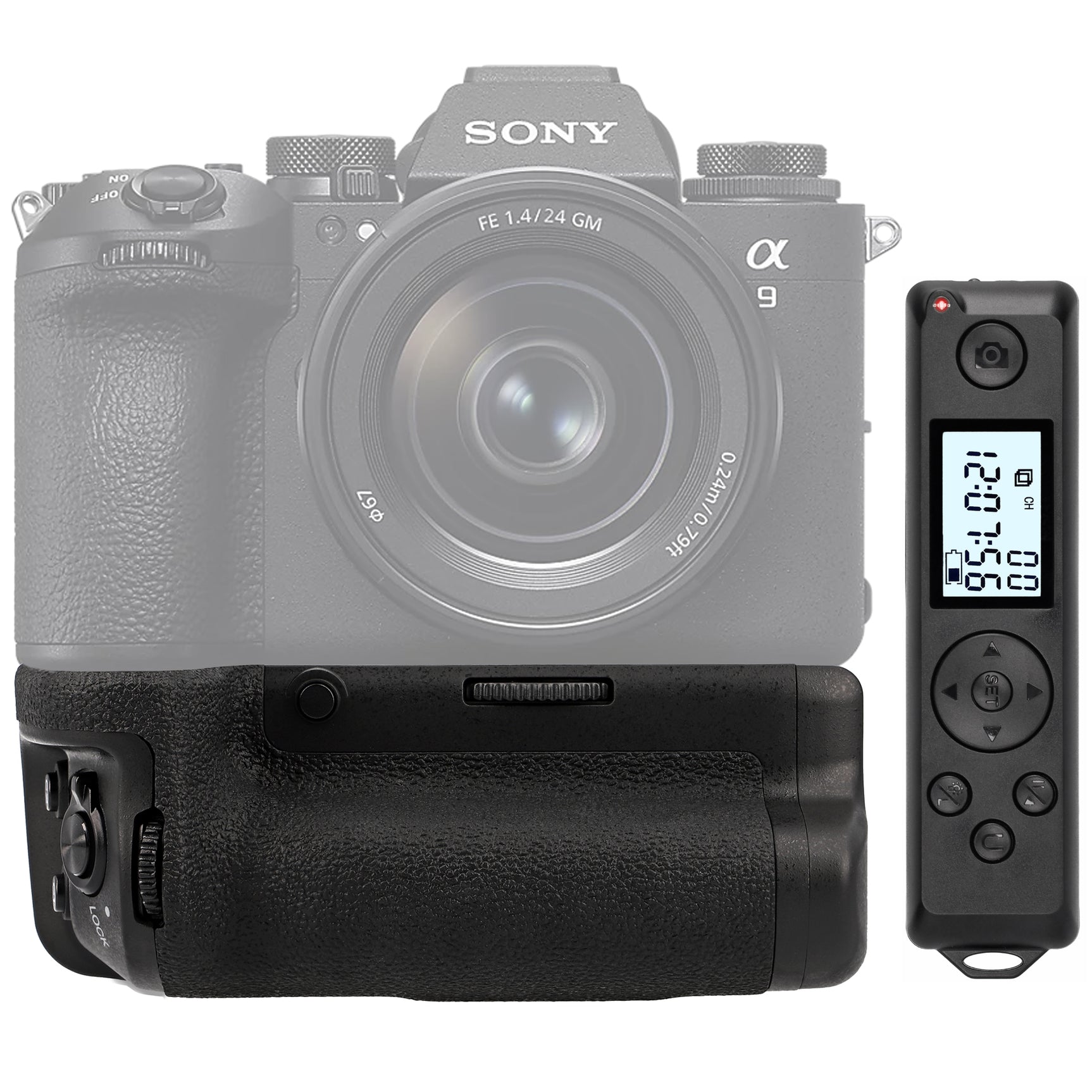 Batteriegriff für Sony A9 III & A1 II ersetzt VG-C5 mit Timer-Fernauslöser Hochformat Multifunktions Handgriff
