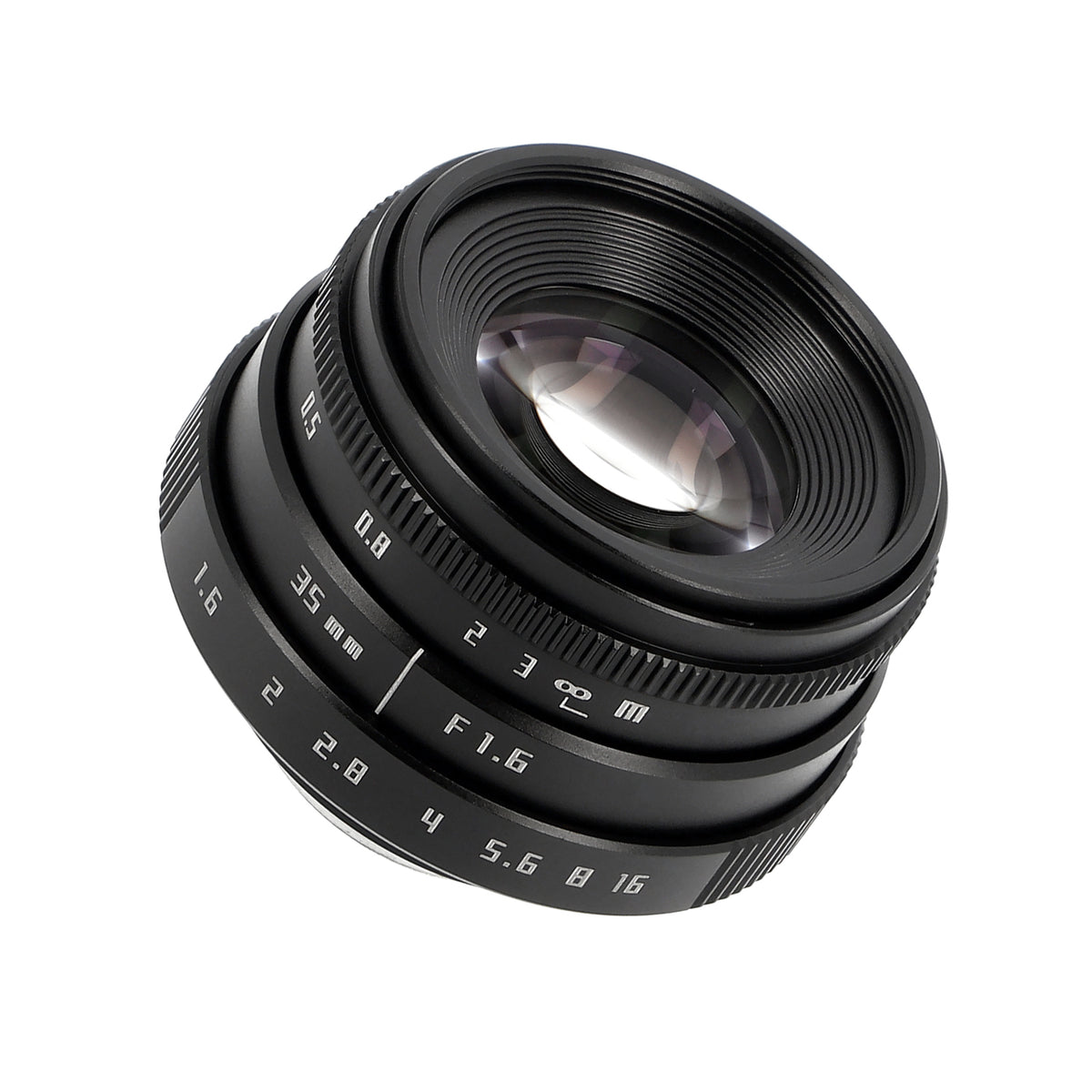 35mm F1.6 C-Mount Objektiv Silber/Schwarz - Manuelles APS-C Portrait- & Cine-Objektiv aus Metall