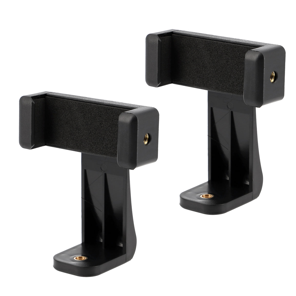 2er Set Universal Smartphone Halterung – Handy Stativadapter mit 1/4 Zoll, Blitzschuh & Schraubklemme für Vlogging, Streaming & Fotografie