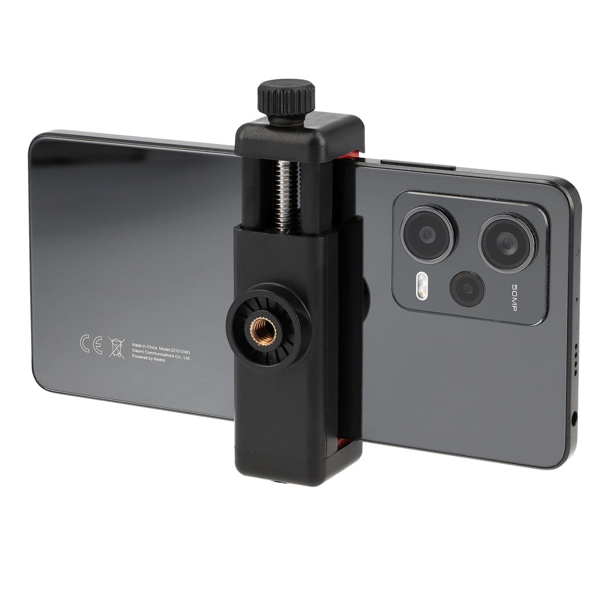 Universal Smartphone Halterung für Stativ & Selfie-Stick 1/4 Zoll verstellbar 55-90mm Hoch- & Querformat