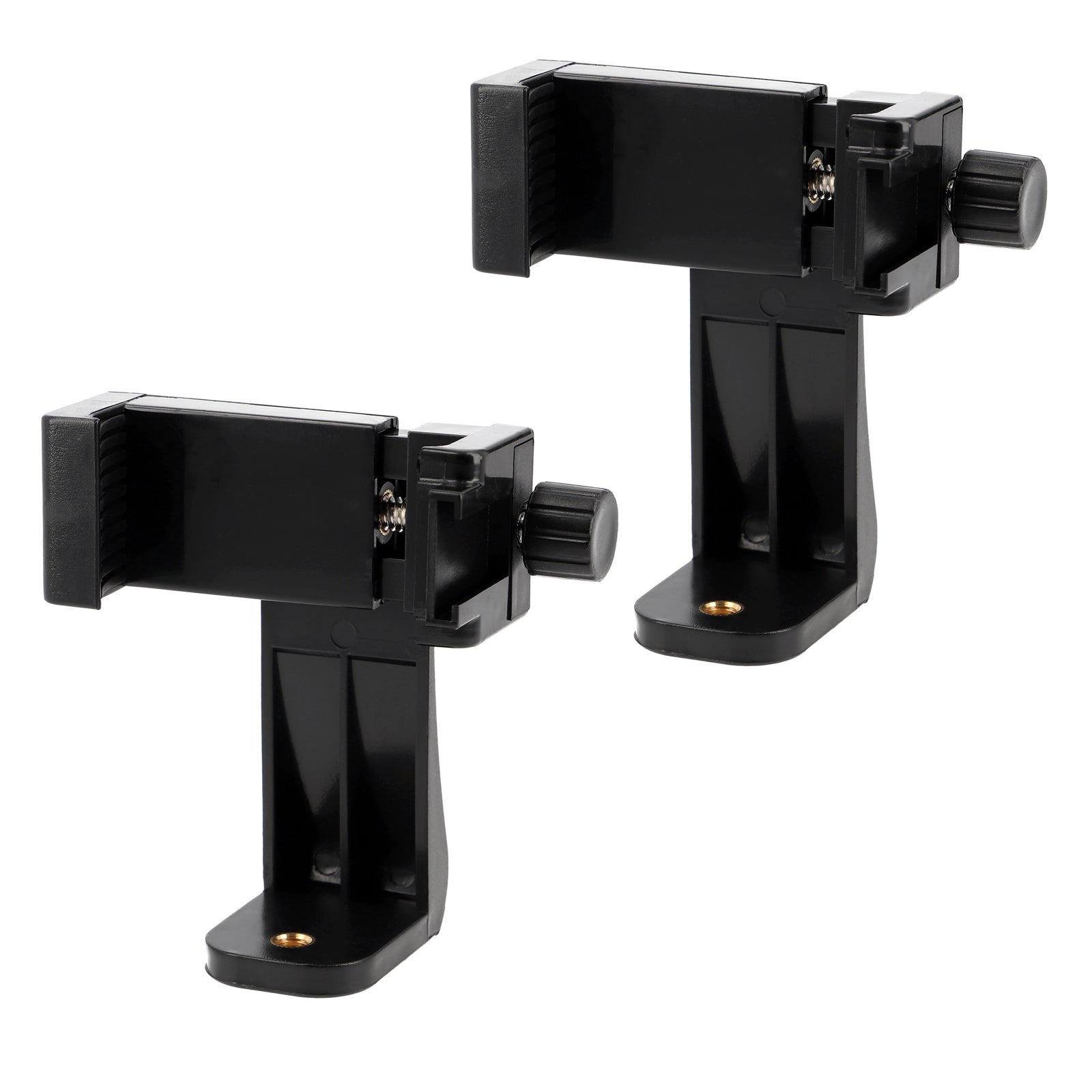 2er Set Universal Smartphone Halterung – Handy Stativadapter mit 1/4 Zoll, Blitzschuh & Schraubklemme für Vlogging, Streaming & Fotografie