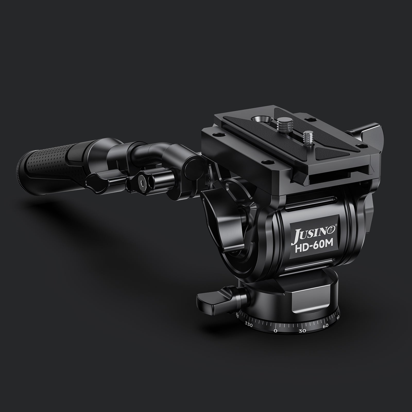 JUSINO Hydraulik Präzisions-Videoneiger 15kg Tragkraft HD-60M