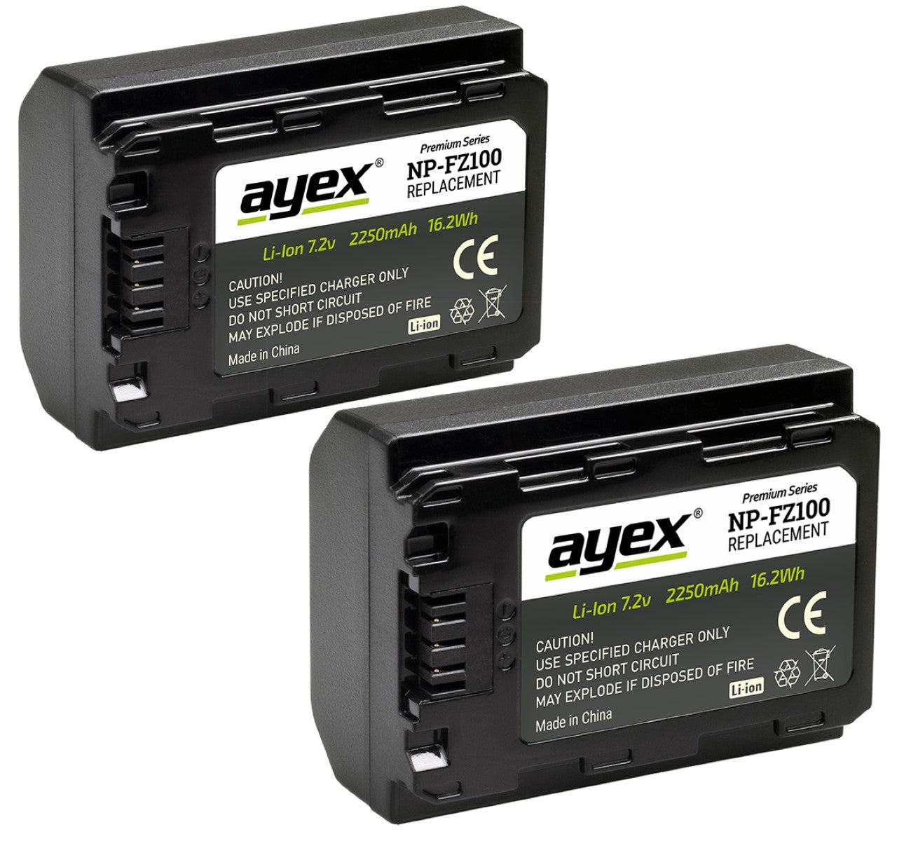 Meike Batteriegriff Set MK-A6600 Pro Batteriegriff und Fernauslöser für Sony A6600 + 2x ayex NP-FZ100 Akku