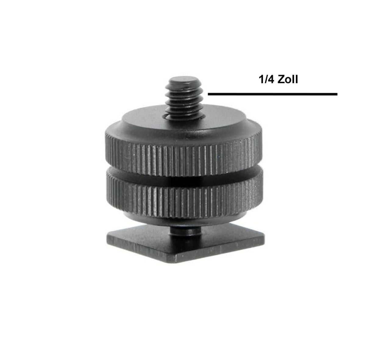 Blitzschuhadapter mit ¼ Zoll Schraube für zB MagicArm TFT-Monitor & weiteres Zubehör MSA-3