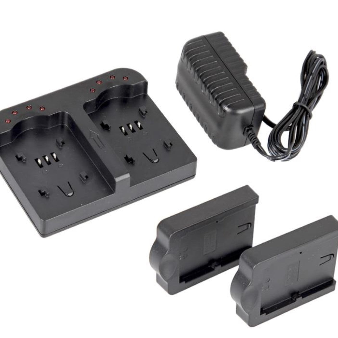 ayex Doppel-Ladegerät Twin Charger mit 2 Ladeschalen für Nikon EN-EL15 Akkus