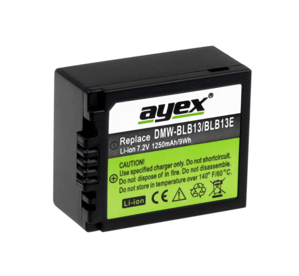 DMW-BLB13E Akku für Panasonic DMC-G1 DMC-G10 DMC-G10K Hochwertige Zellen extra Starke Leistung