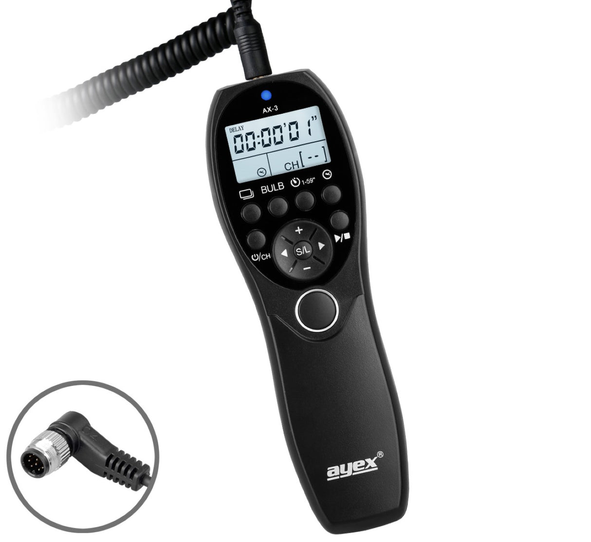 Timer Fernauslöser AX-3 DC0 zB Nikon Z9 Z8 D850 D810 D700 D5 D4S D3 Serie Bulb Delay Fokussieren