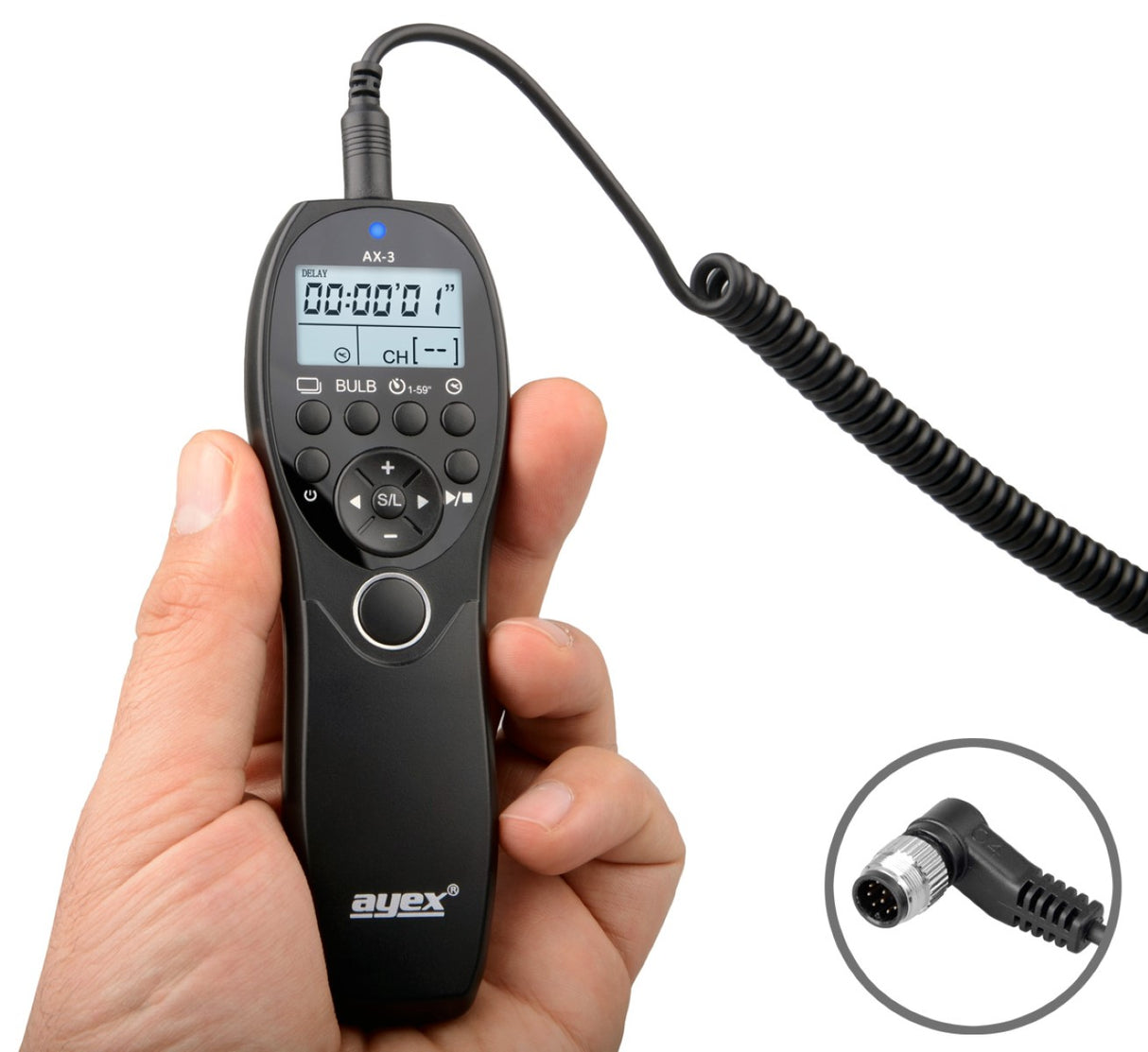 Timer Fernauslöser AX-3 DC0 zB Nikon Z9 Z8 D850 D810 D700 D5 D4S D3 Serie Bulb Delay Fokussieren