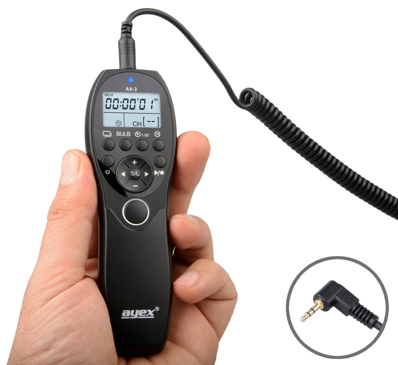 Timer Fernauslöser AX-3 E3 Pentax 645D K-50 K-30 K20D K-7 K-M MZ6 K200D OM-D E-M1 Mark II Intervallauslöser Timelapse Bulb Serienaufnahme