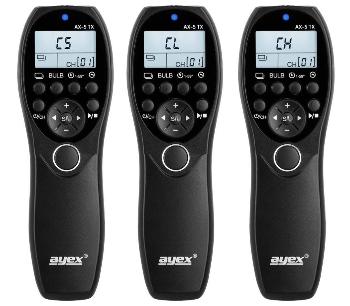 Funk Timer Fernauslöser AX-5 RR90 zB Fujifilm XT10 X-M1 X-A3 X-A10 Serie Bulb Delay Fokussieren