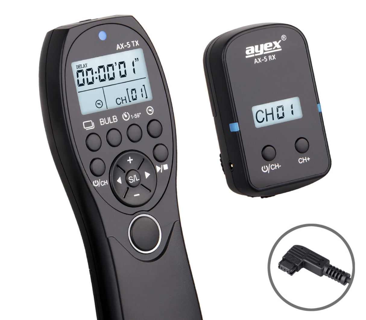Funk Timer Fernauslöser AX-5 S1 zB Sony Alpha A900 A850 A700 A580 A99 A77 Serie Bulb Delay Fokussieren
