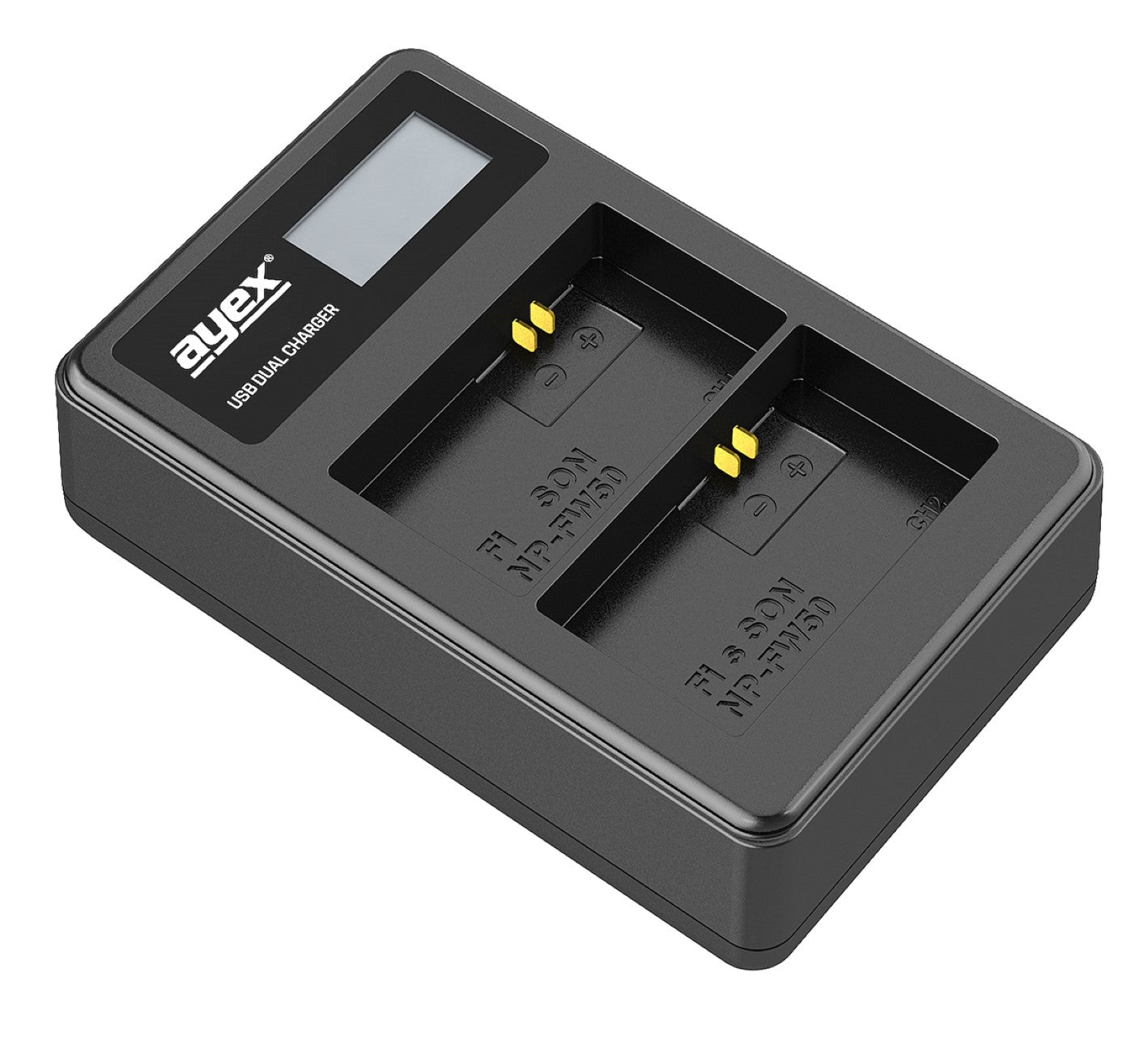 ayex Power Set mit 2x NP-FW50 Akku für Sony + 1x USB Dual Ladegerät
