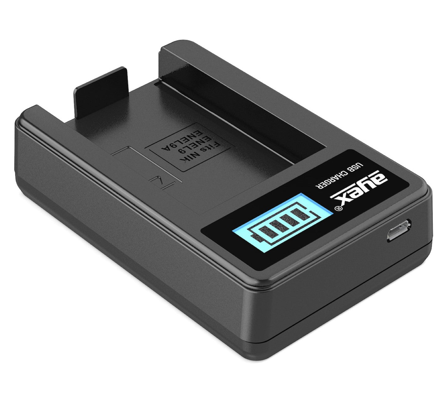 USB Ladegerät für Nikon EN-EL9 EN-EL9A Akkus beleuchtetes Display Ladestandanzeige