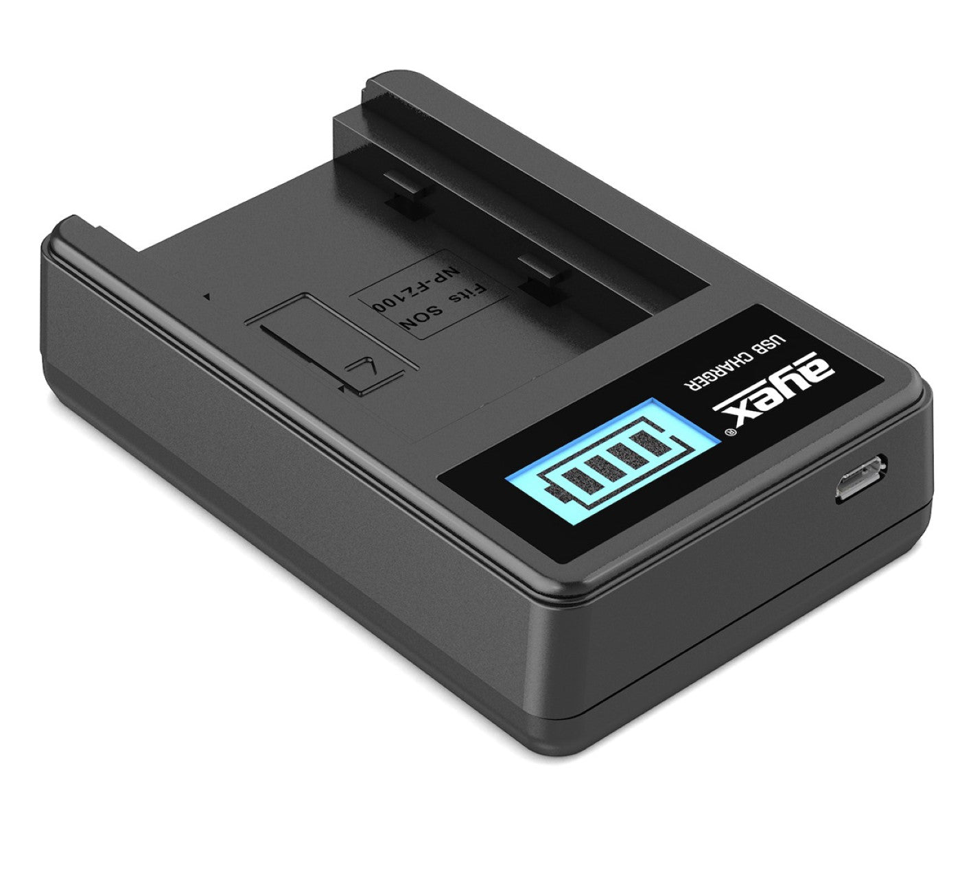 USB Ladegerät für Sony NP-FZ100 Akkus beleuchtetes Display Ladestandanzeige