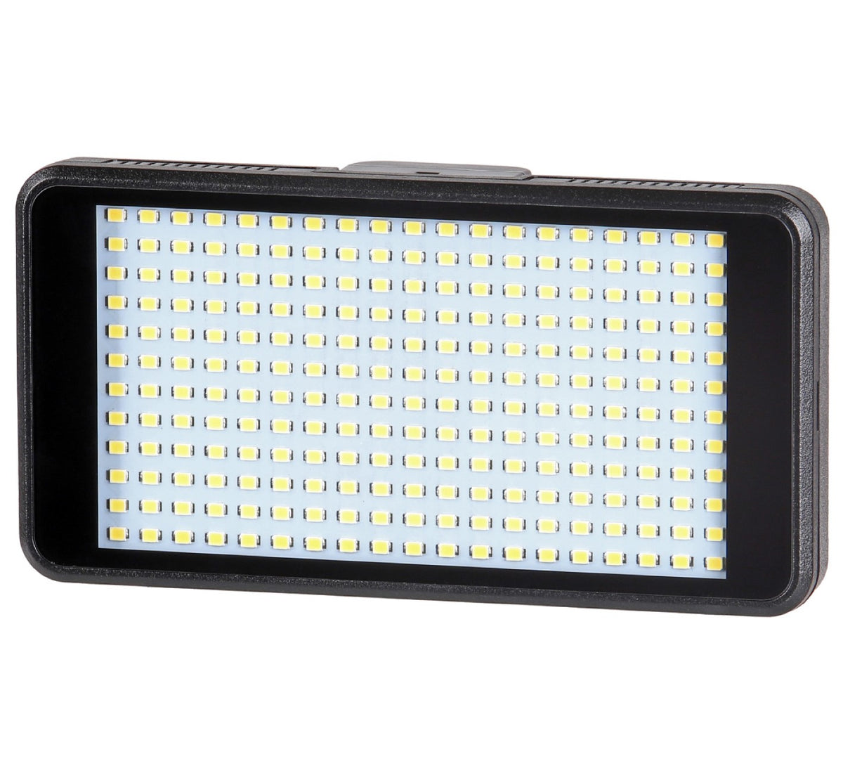 Videoleuchte mit 228 LEDs und Power Bank Funktion und Diffusoren