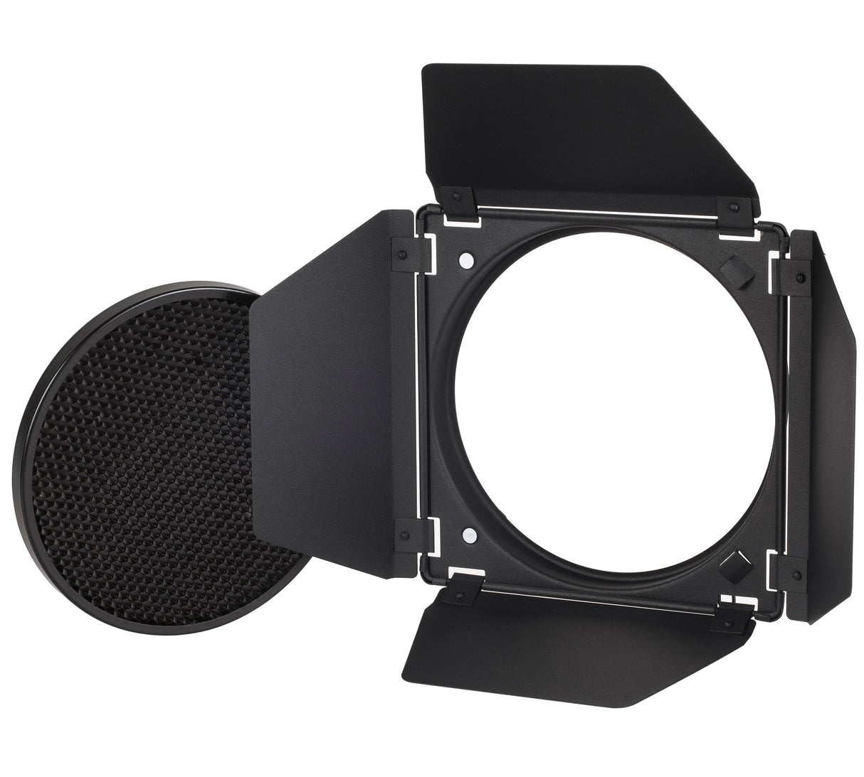 ayex Studio Abschirmklappen Set Große Barn Door mit Wabenaufsatz und Farbfiltern