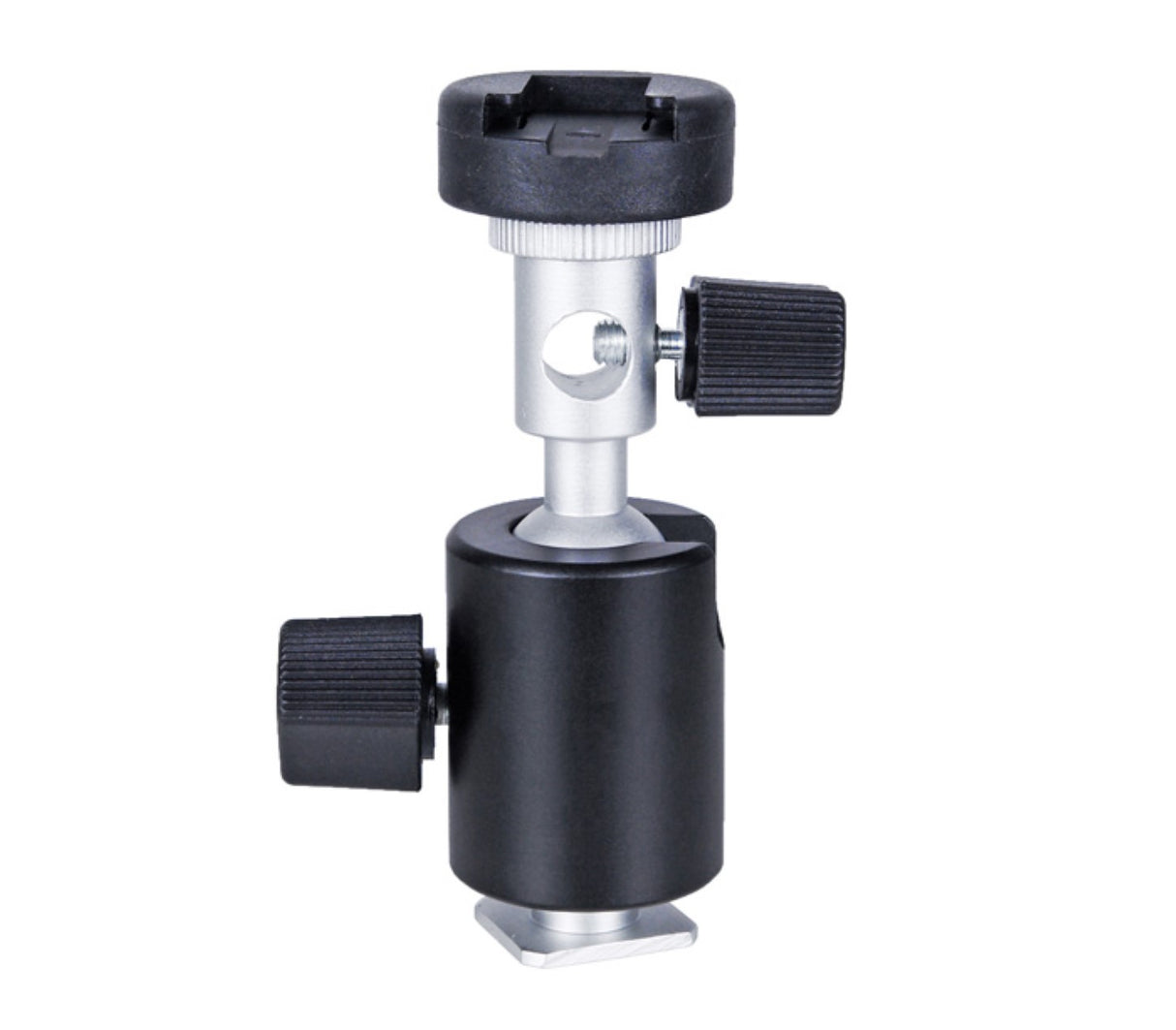 Blitz und Schirmhalter mit 3/8" 1/4" Gewinde neigbarer Halter für Blitzgeräte Studioschirme Modell C