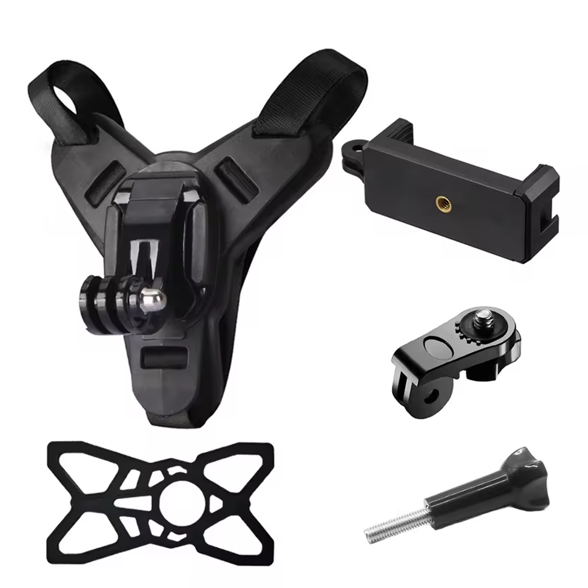 Chin Strap Mount verstellbare Kinnriemen-Halterung für GoPro & DJI Osmo Actionkameras