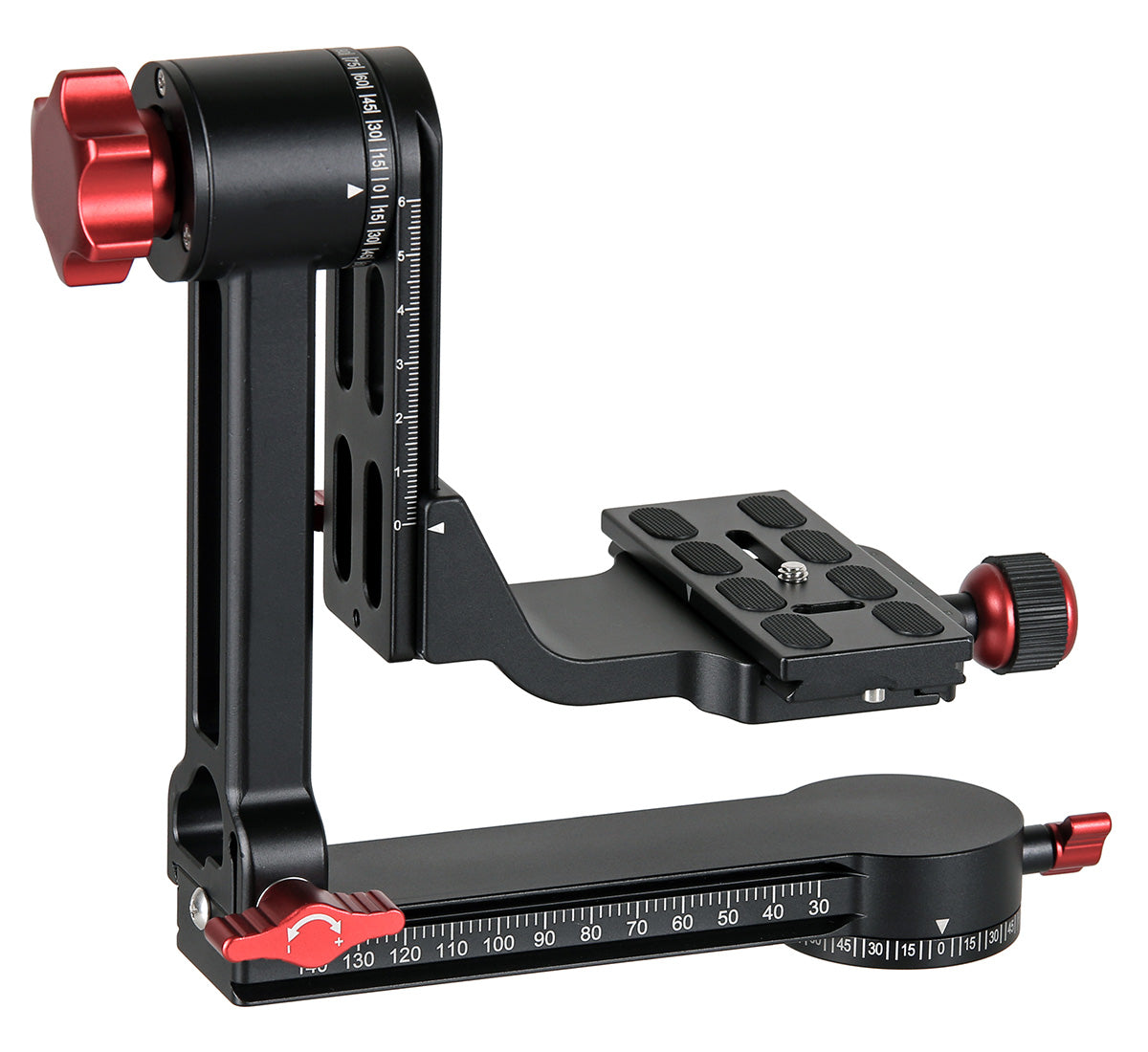 JUSINO Gimbal schwenkbarer Stativkopf für große Objektive inkl. gepolsterter Tasche CB-52