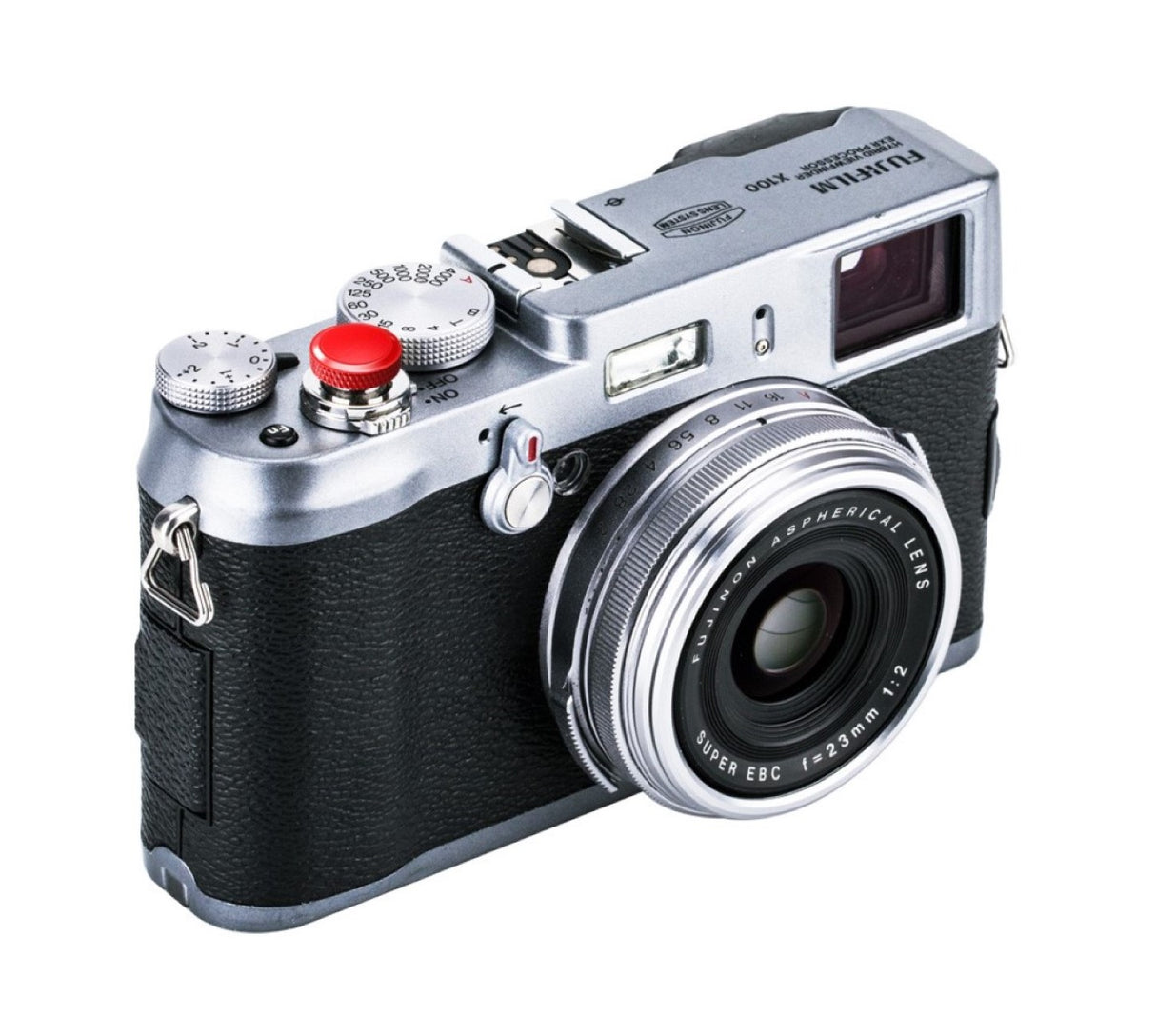 Deluxe Soft Release Button Kupfer & Silikon Rot Inklusive 2 Gummiringe