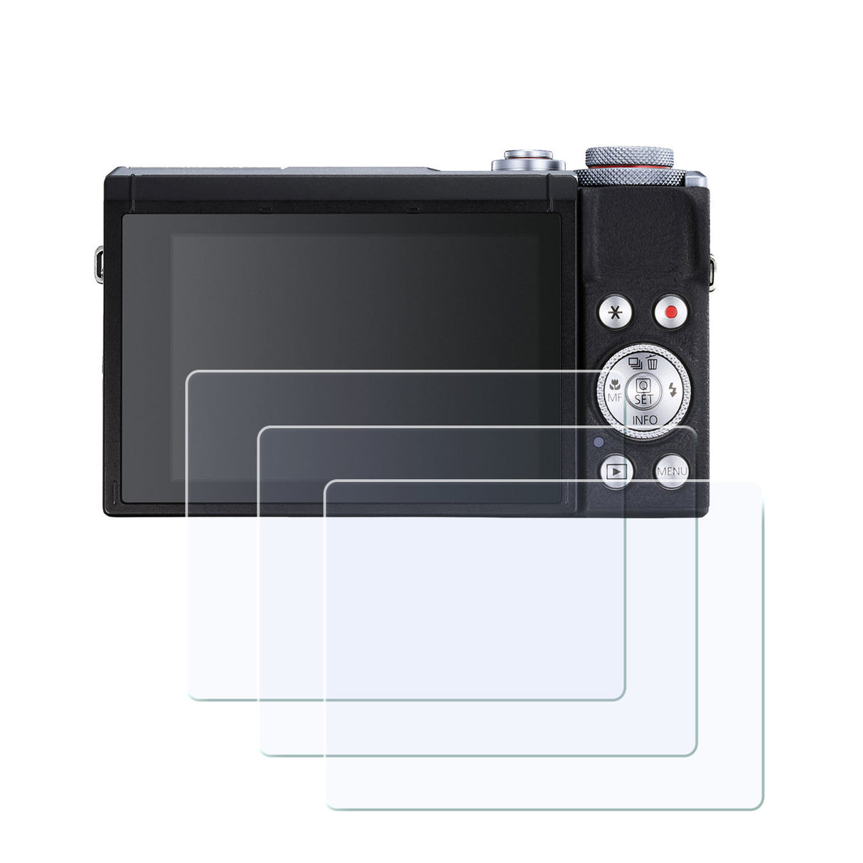 Display-Schutzglas für Canon PowerShot G7 X Mark III, EOS 850D, EOS M200 – 0,3 mm 9H gehärtetes Glas 3 Stück