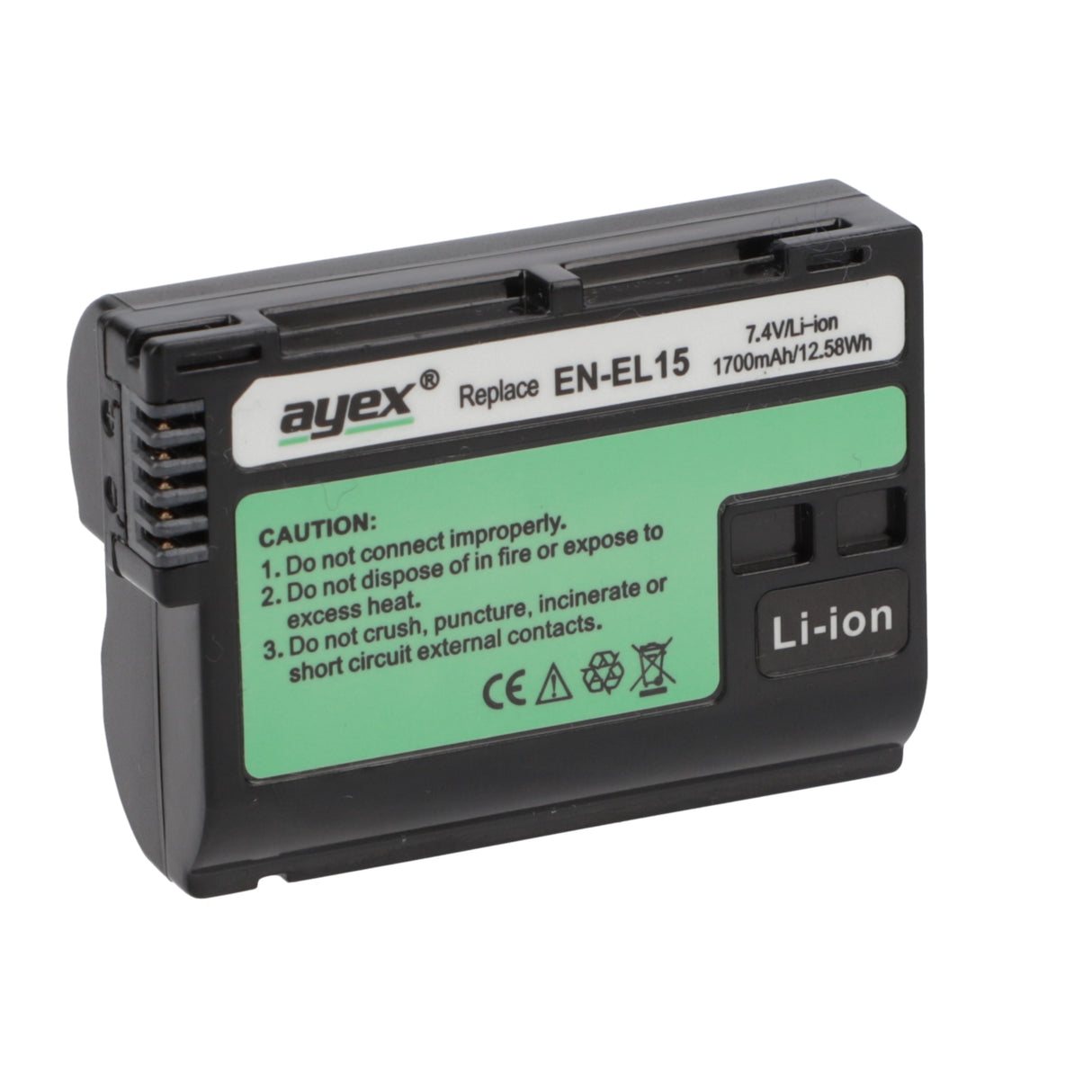 EN-EL15 Akku 2 Stück Sparset für Nikon Z6 Z7 D7000 D600 D750 V1 D800E uvm.