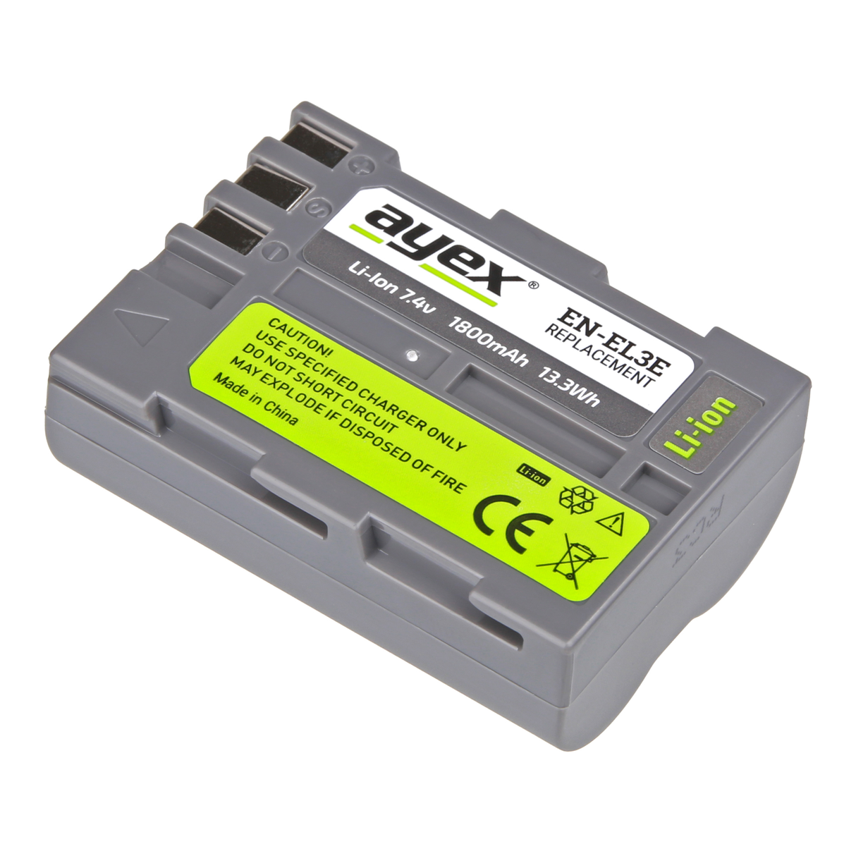 EN-EL3e Akku 2 Stück für zB Nikon D70 D80 D90 D100 D200 D300s D700