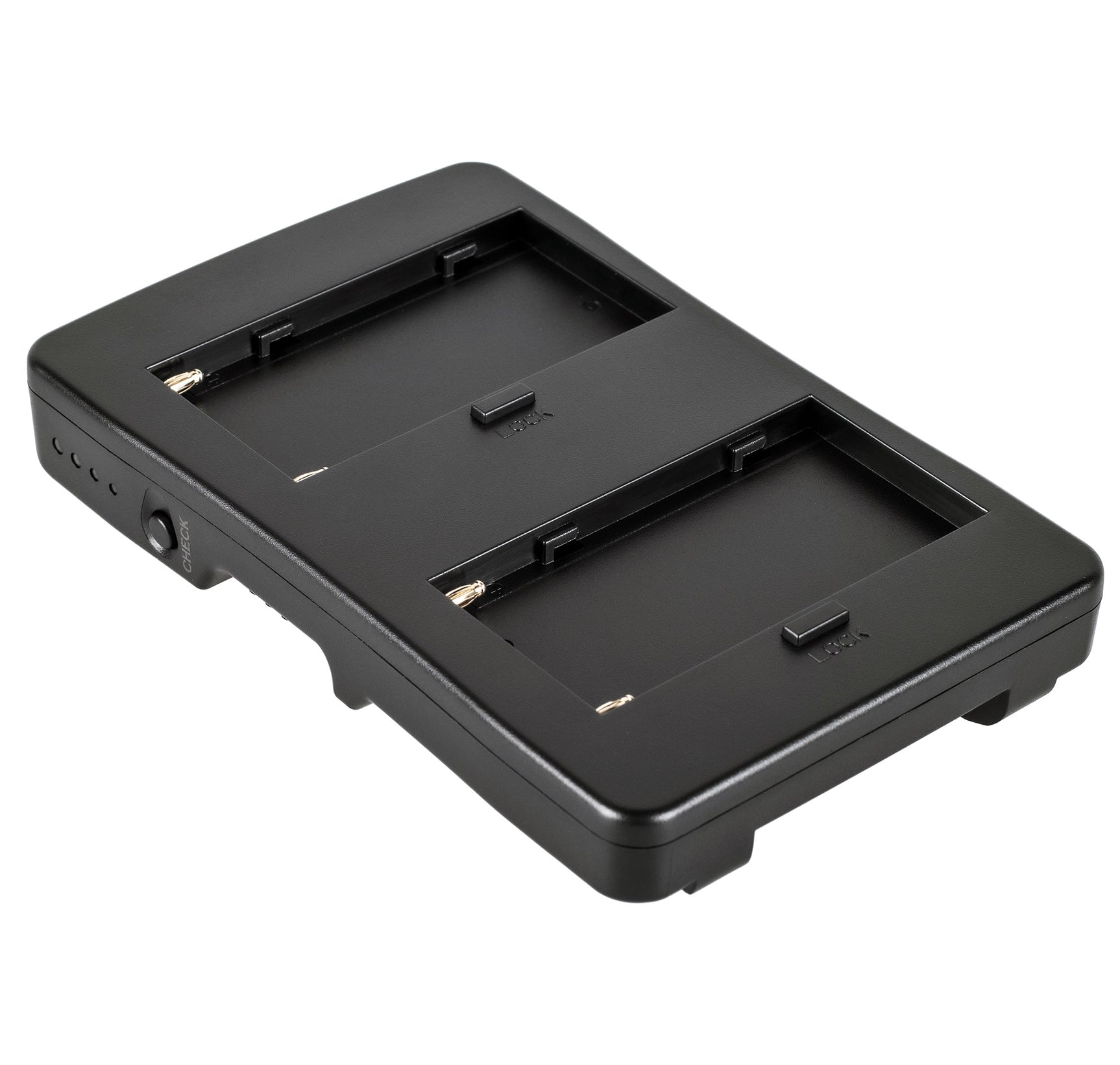 Adapter Platte für 2 Sony Akkus Typ NP-F970 F770 F570 Zeitgleich sicher & schnell Akkus wieder aufladen