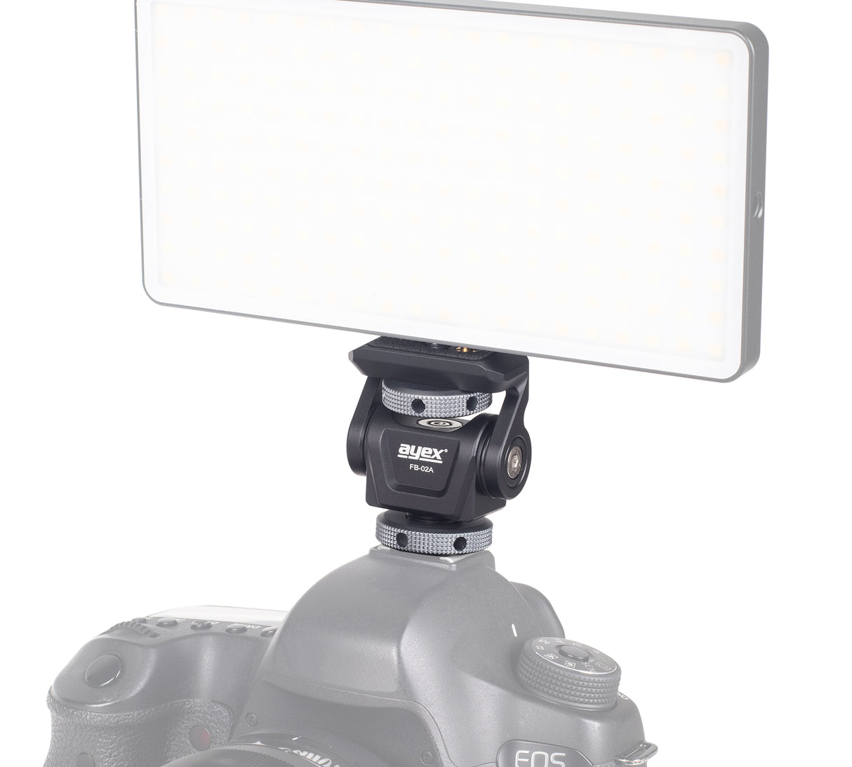 Neigbare Monitorhalterung mit Blitzschuhadapter Monitor Mount mit Cold Shoe Mount FB-02A