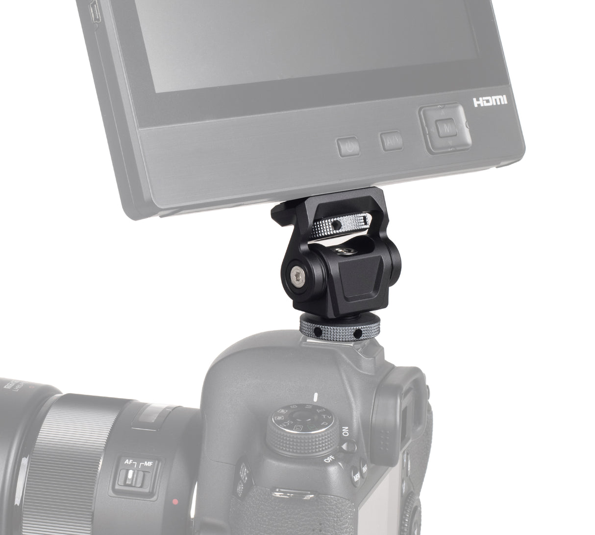 Neigbare Monitorhalterung mit Blitzschuhadapter Monitor Mount mit Cold Shoe Mount FB-02A